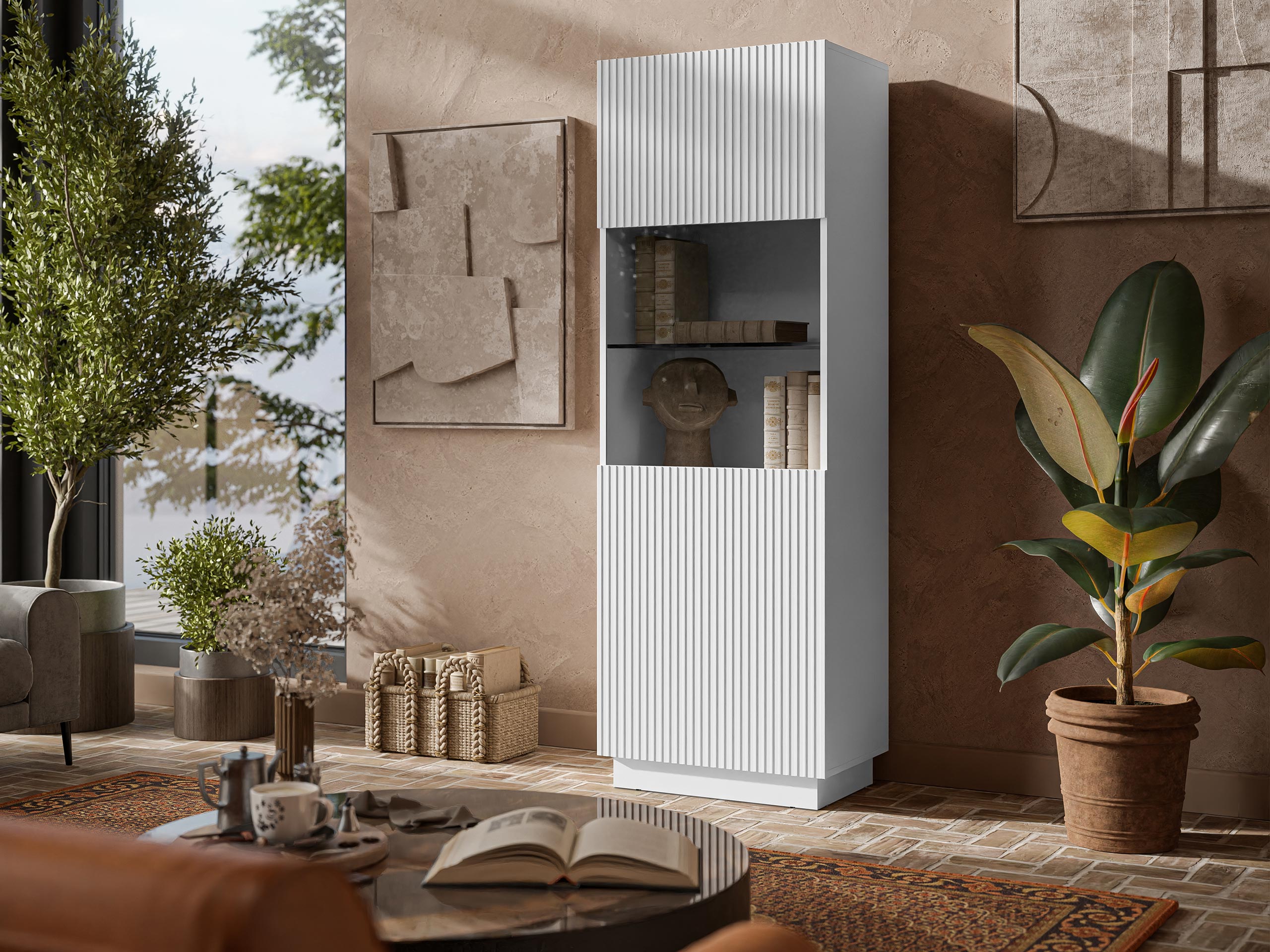 Boekenkast Lusonu 106 (Wit)