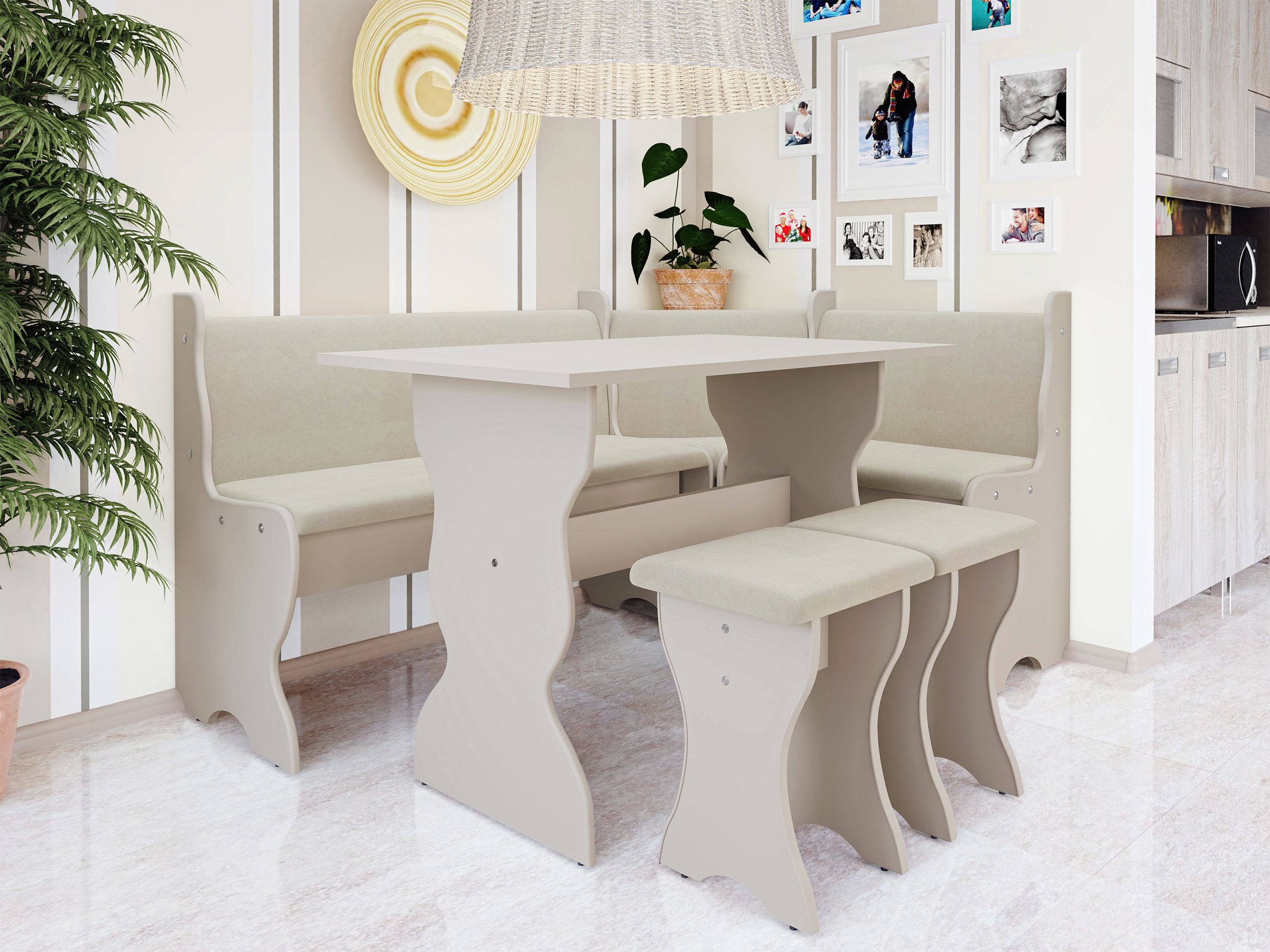 Keukenhoekmeubel Reading 100 (Kasjmier + Trinity 02)