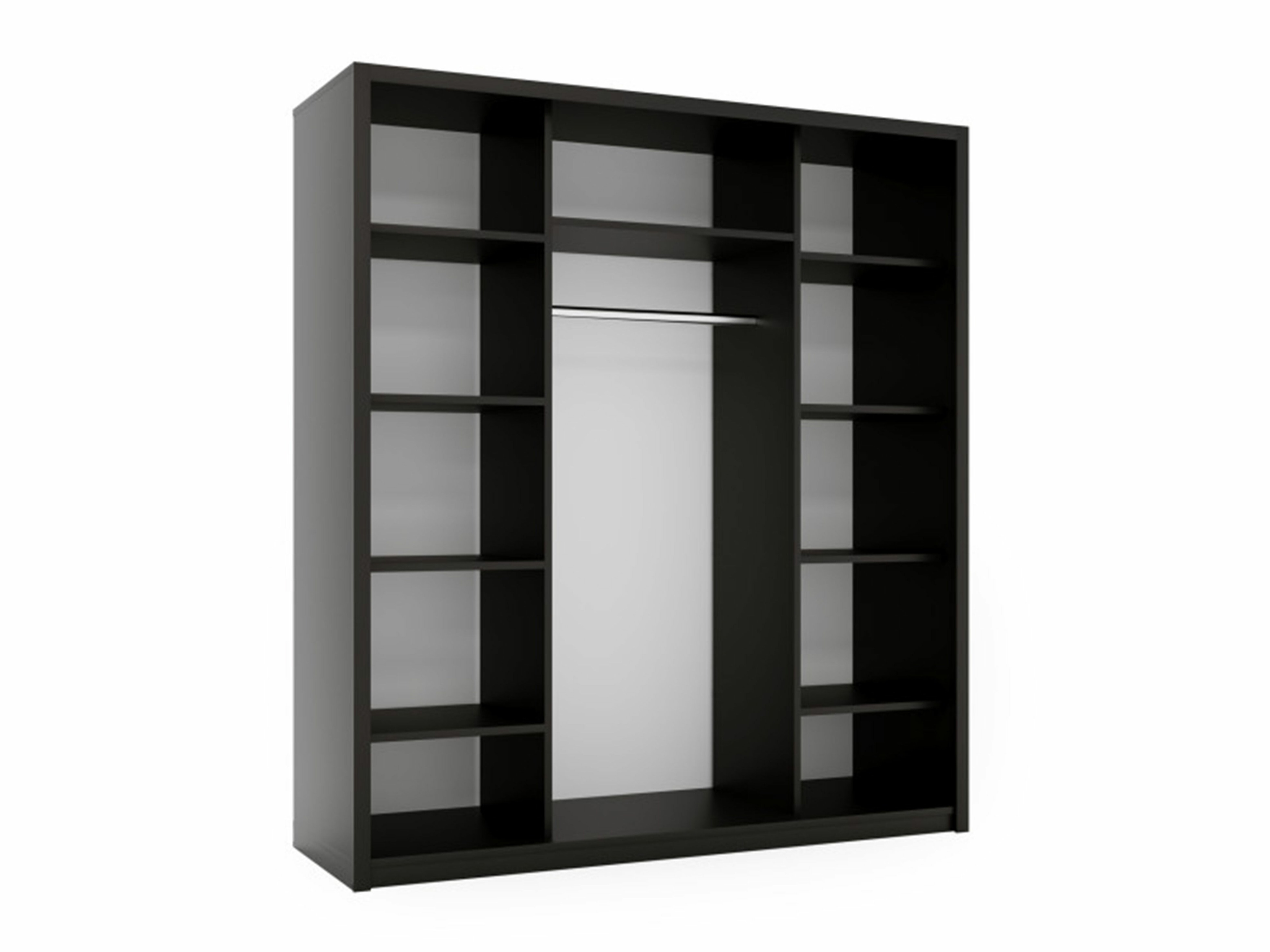 Kledingkast Murrieta 192 (Zwart + Groen)