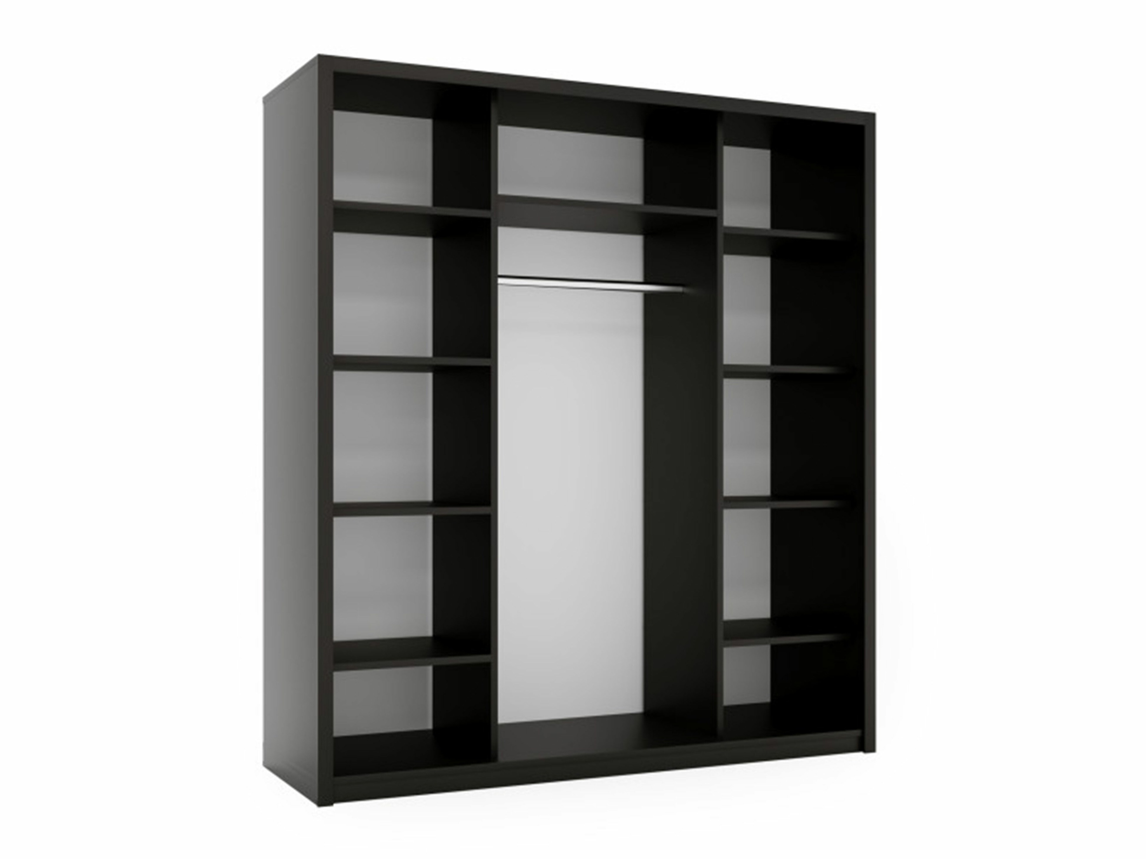 Kledingkast Murrieta 193 (Zwart + Geel)