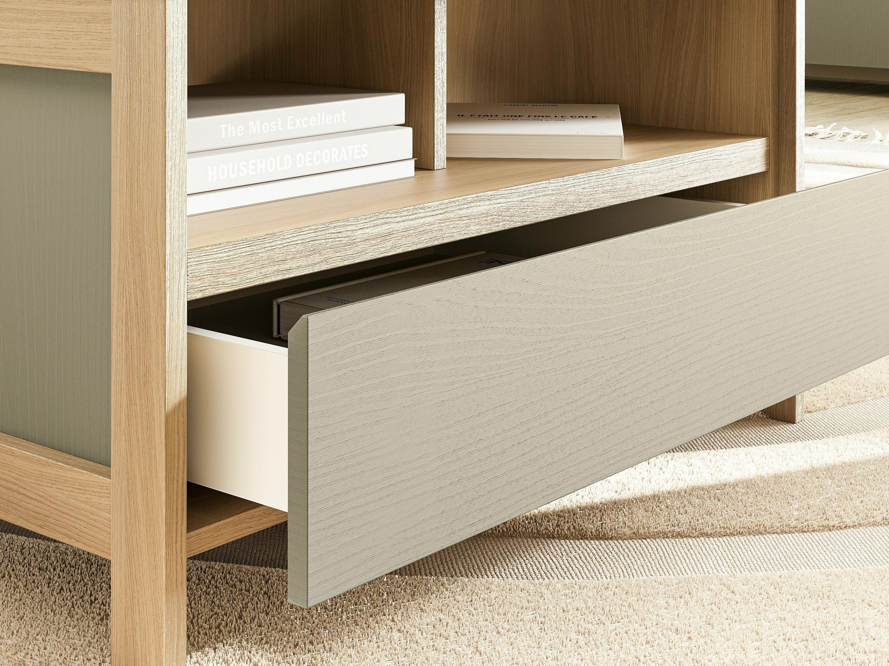 Salontafel Fermaru 107 (Stoffig groen + Eiken)