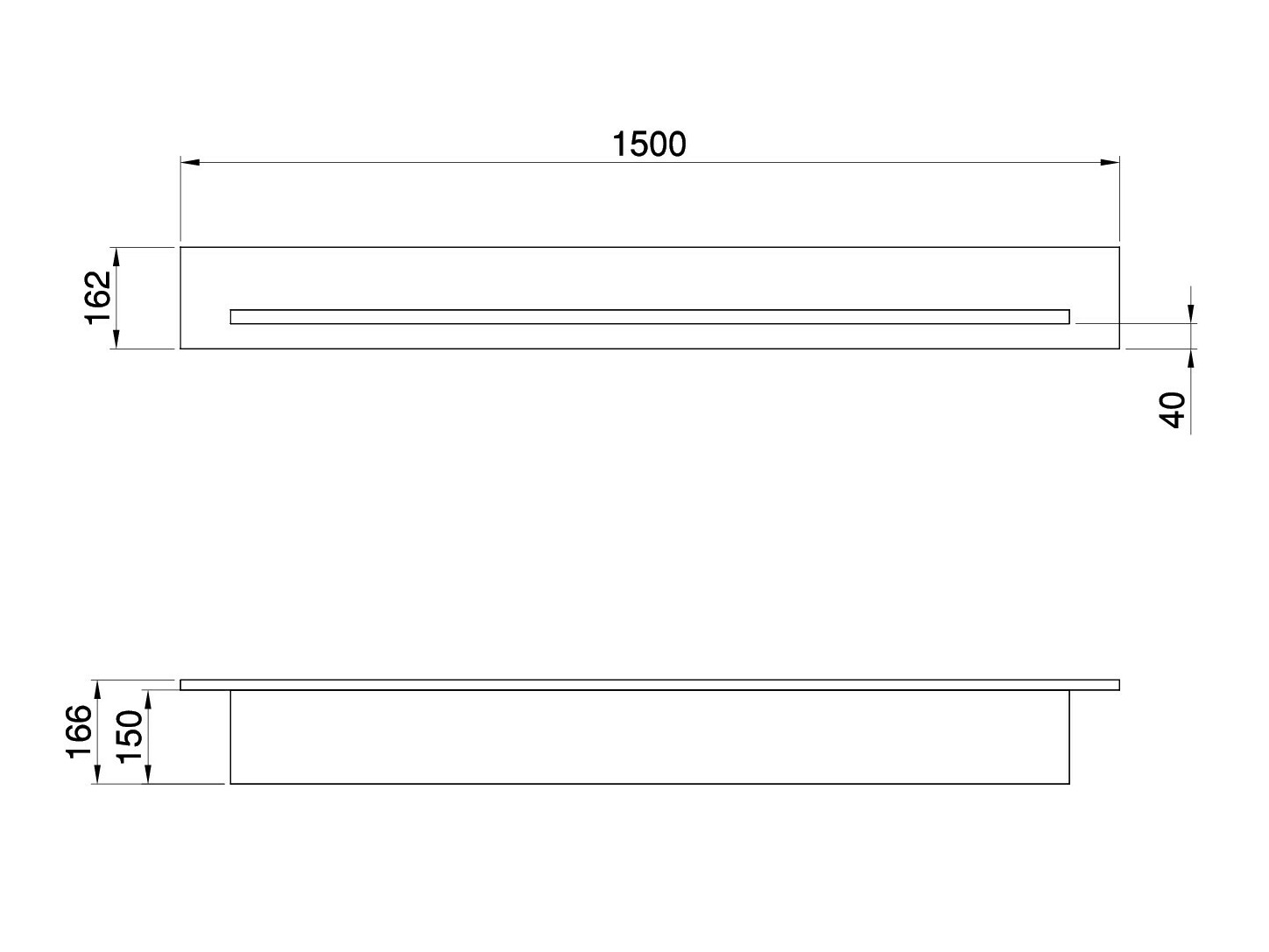 Wandplank Fermaru 108 (Wit + Eiken)