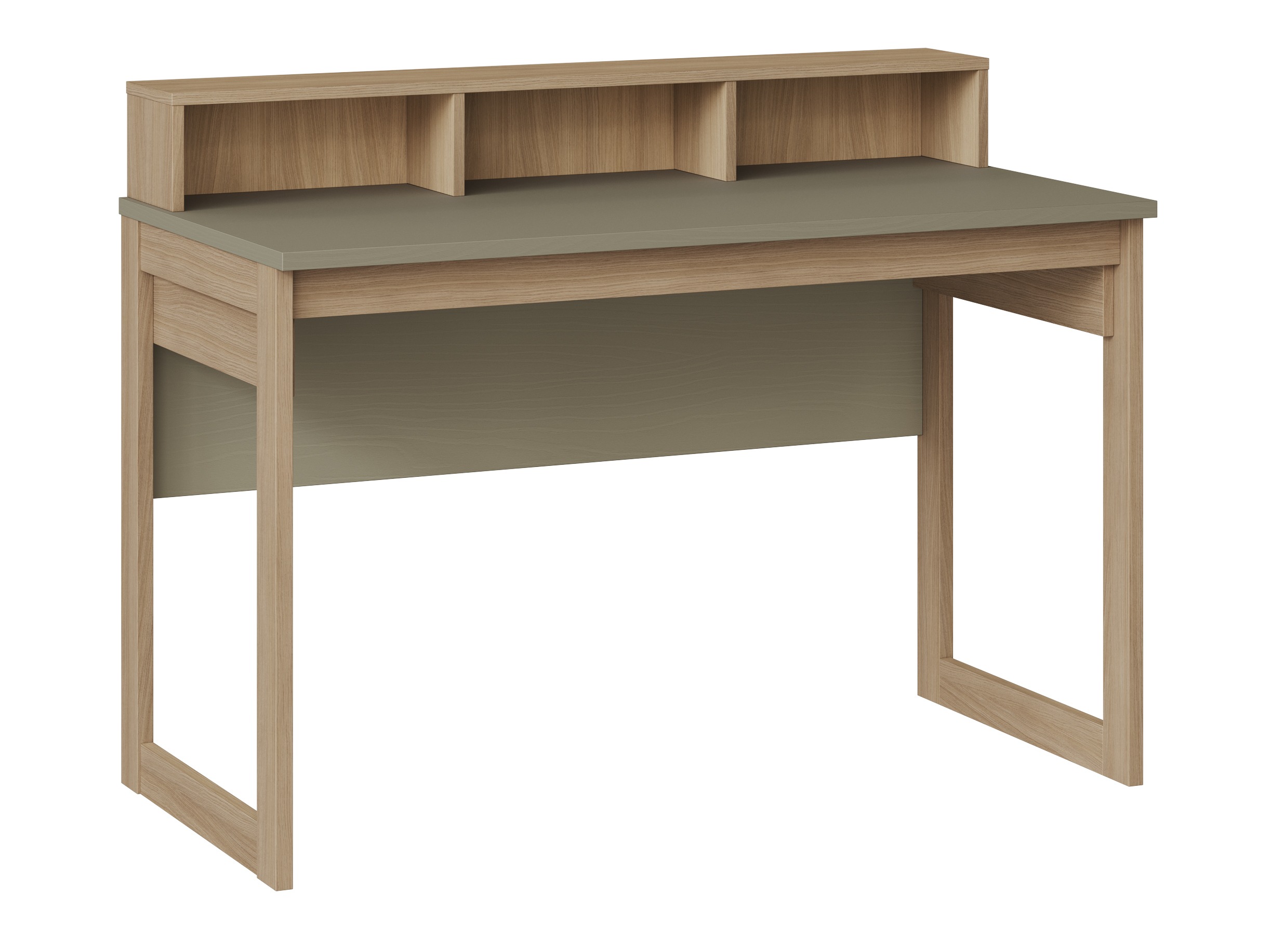 Bureau Fermaru 115 (Stoffig groen + Eiken)