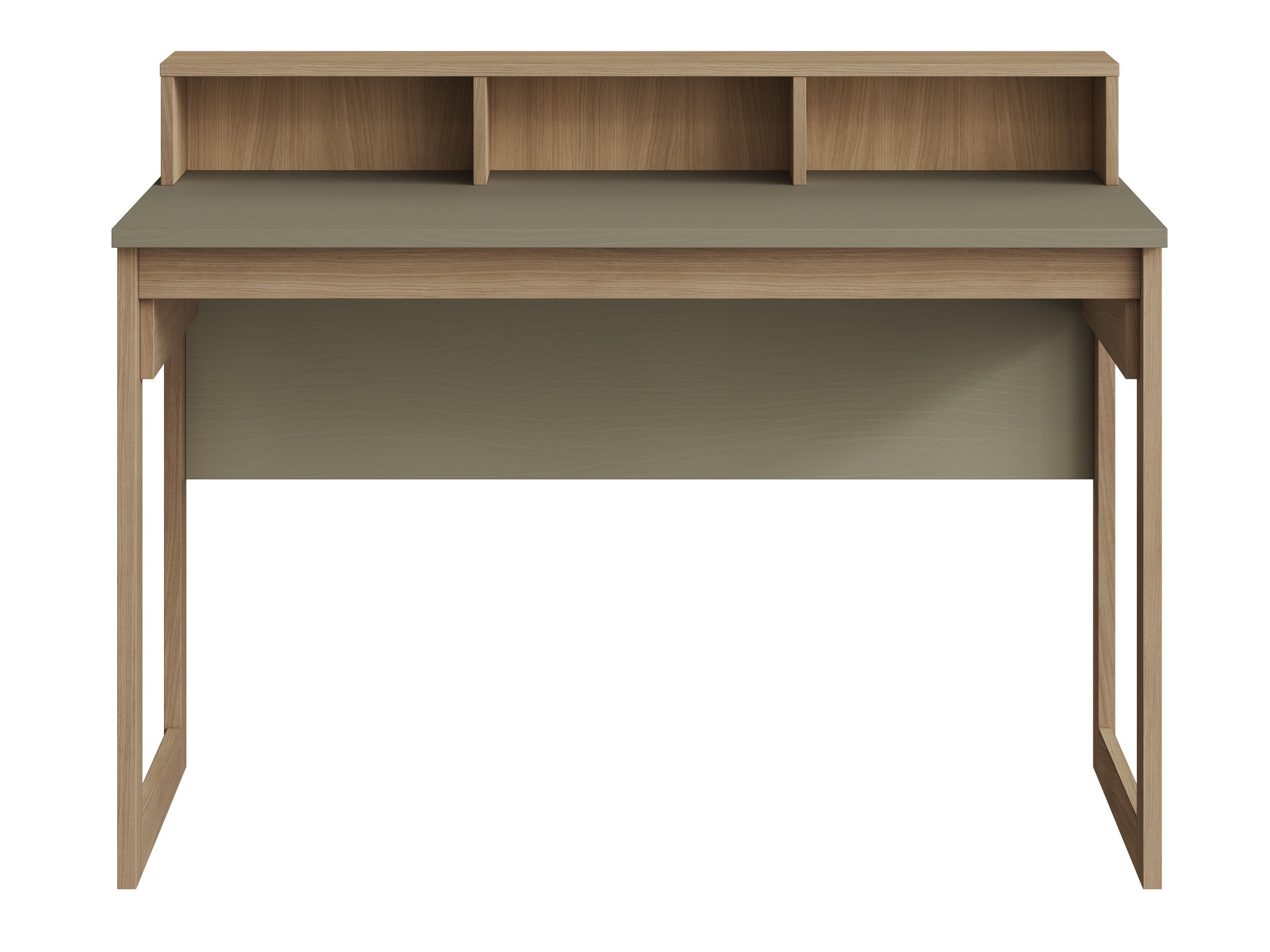 Bureau Fermaru 115 (Stoffig groen + Eiken)