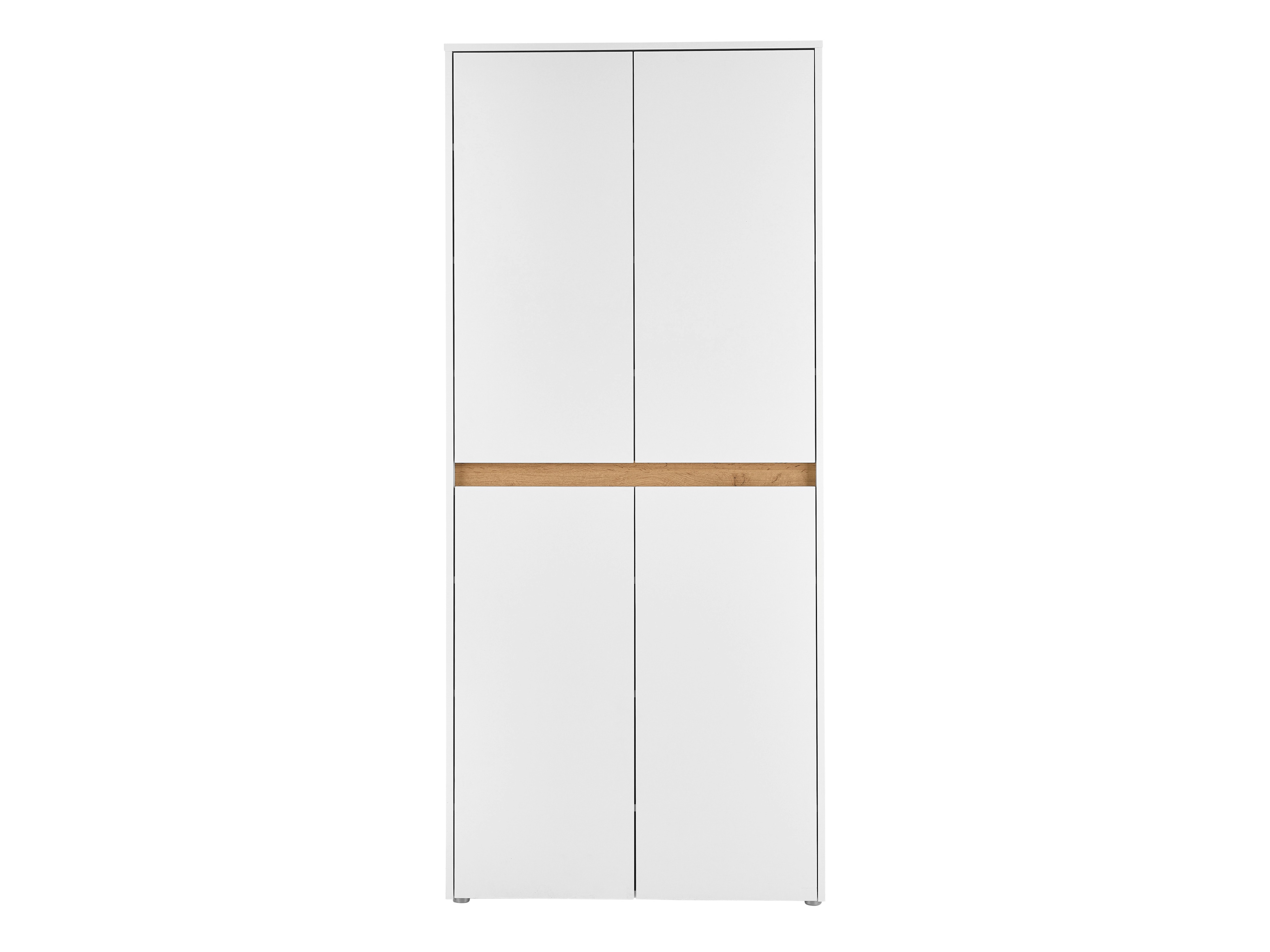 Boekenkast Elbsori 174 (Wit + Wotan eik)