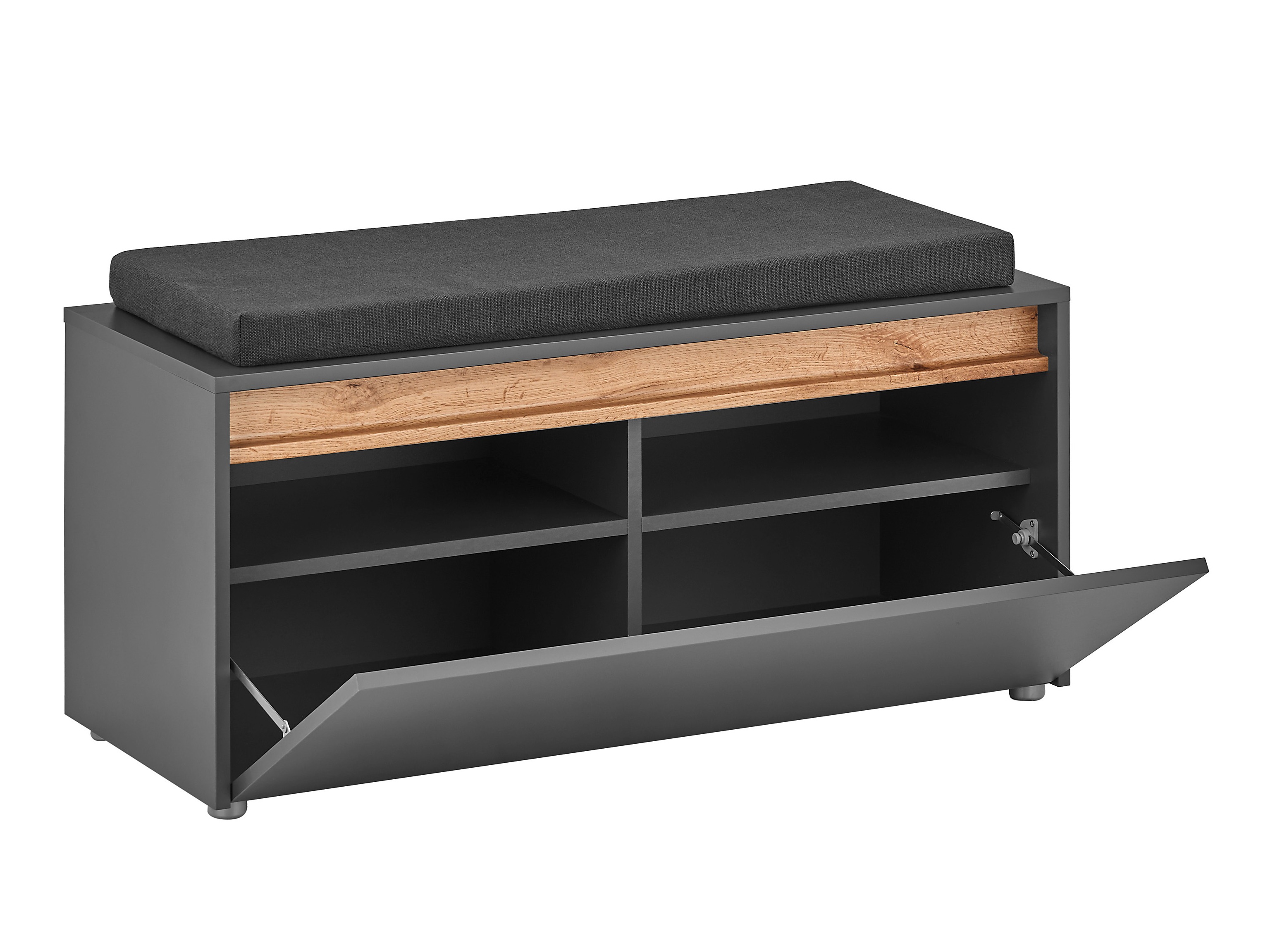 Gangmeubelset Elbsori 176 (Antraciet + Wotan eik)