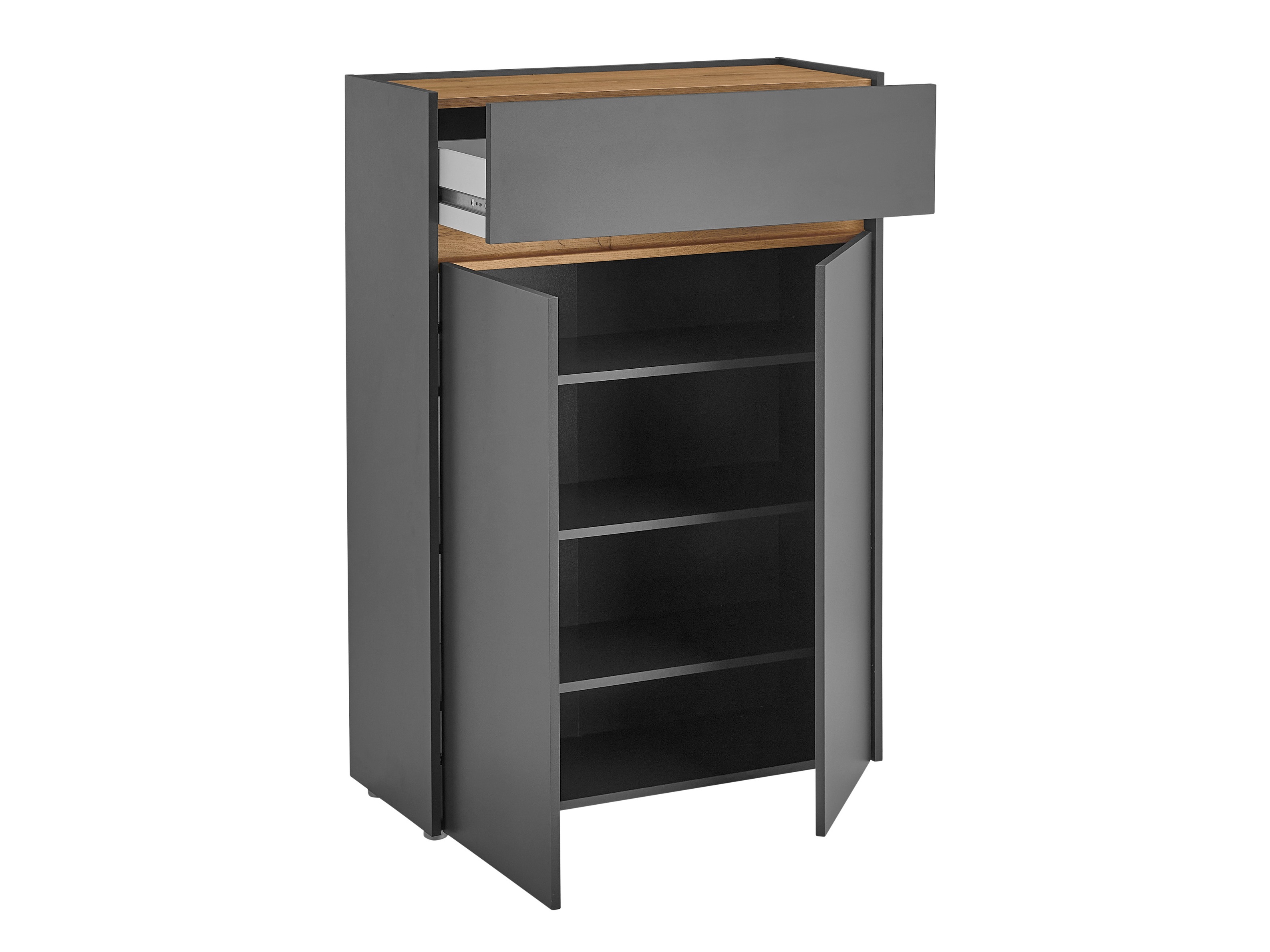 Schoenplank Elbsori 173 (Antraciet + Wotan eik)