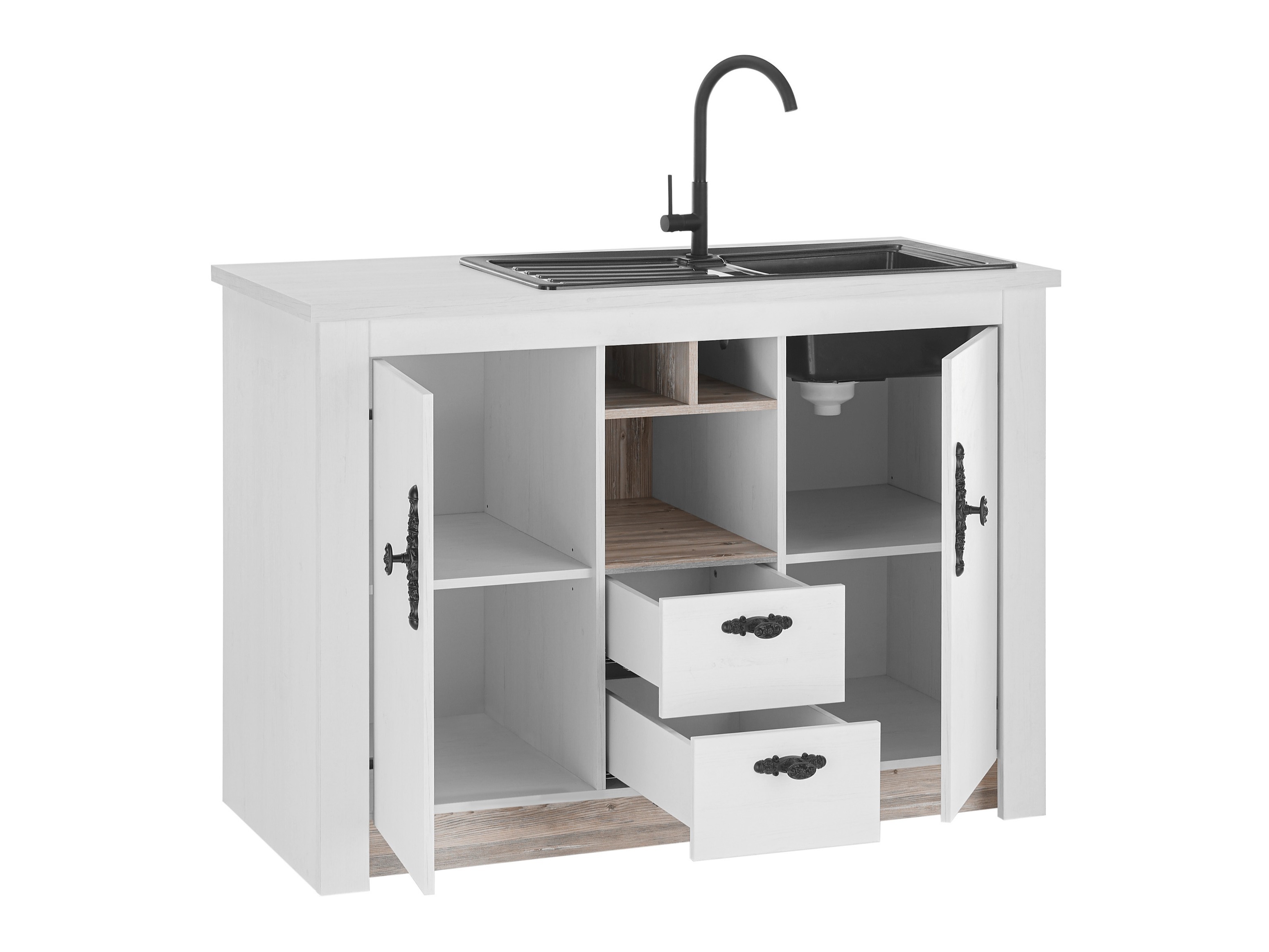 Modulaire kast met lade en deuren Flora 100