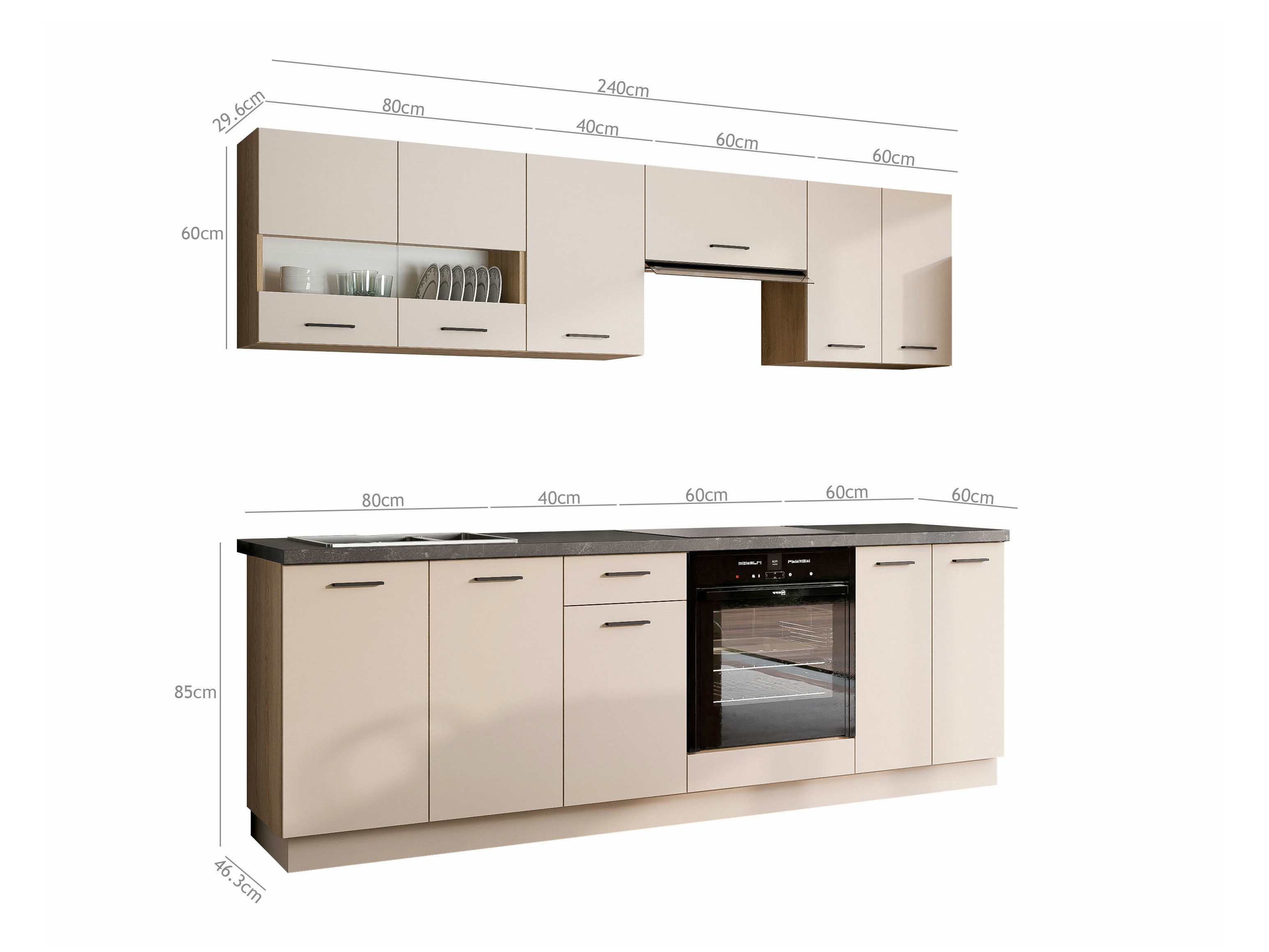 Modulaire keukenset Ati Cashmere 131