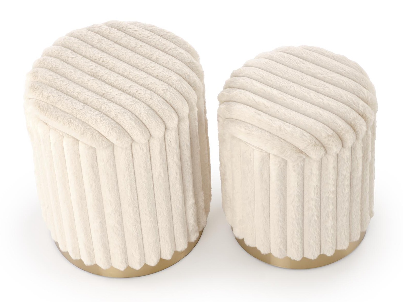 Set poefs Houston 2076 (Crème)