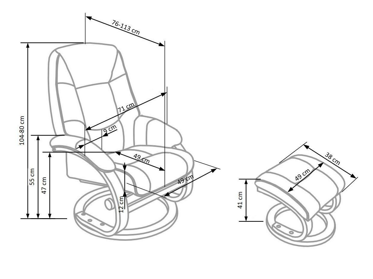 Fauteuil Houston 573 (Zwart)