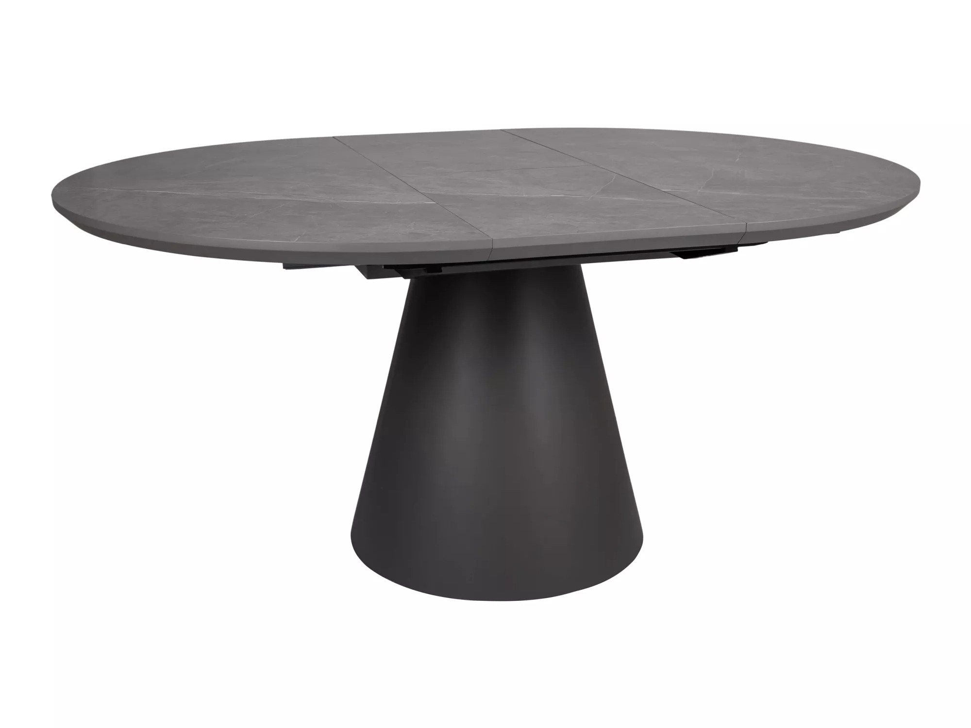 Tafel Detroit 920 (Grijs marmer + Zwart)