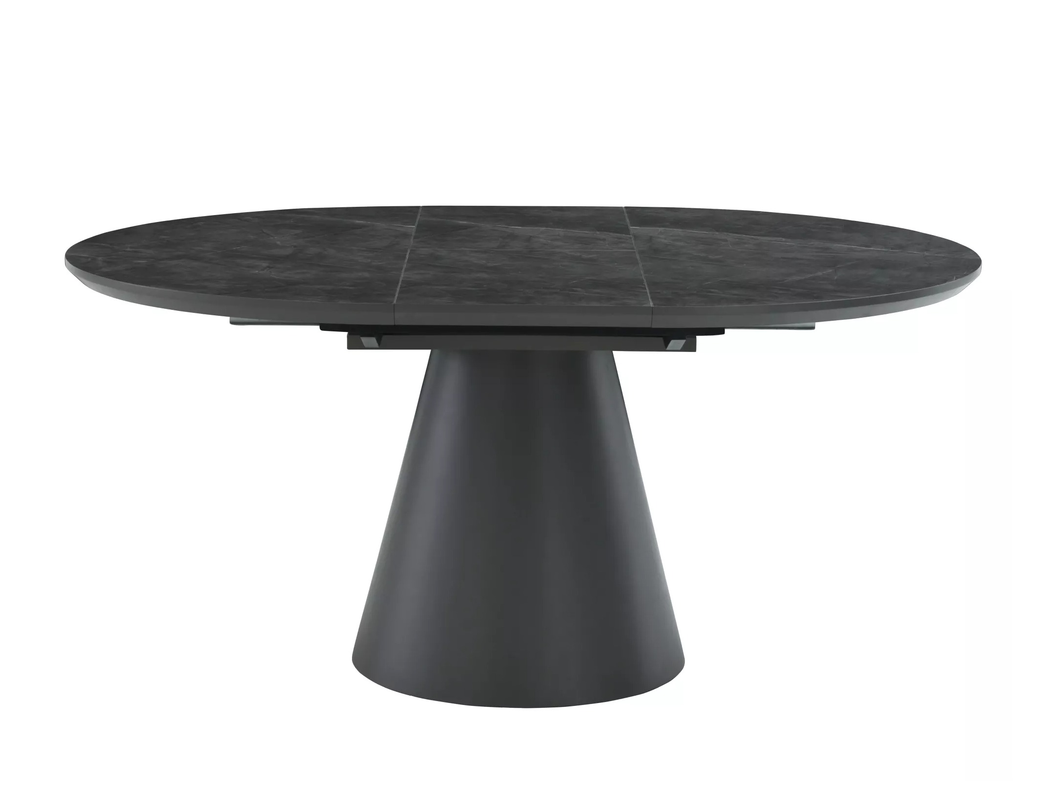 Tafel Detroit 920 (Grijs marmer + Zwart)