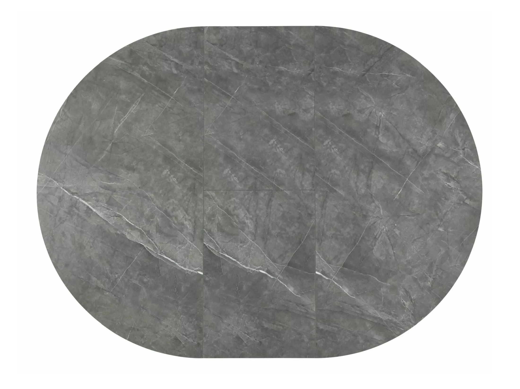 Tafel Detroit 920 (Grijs marmer + Zwart)
