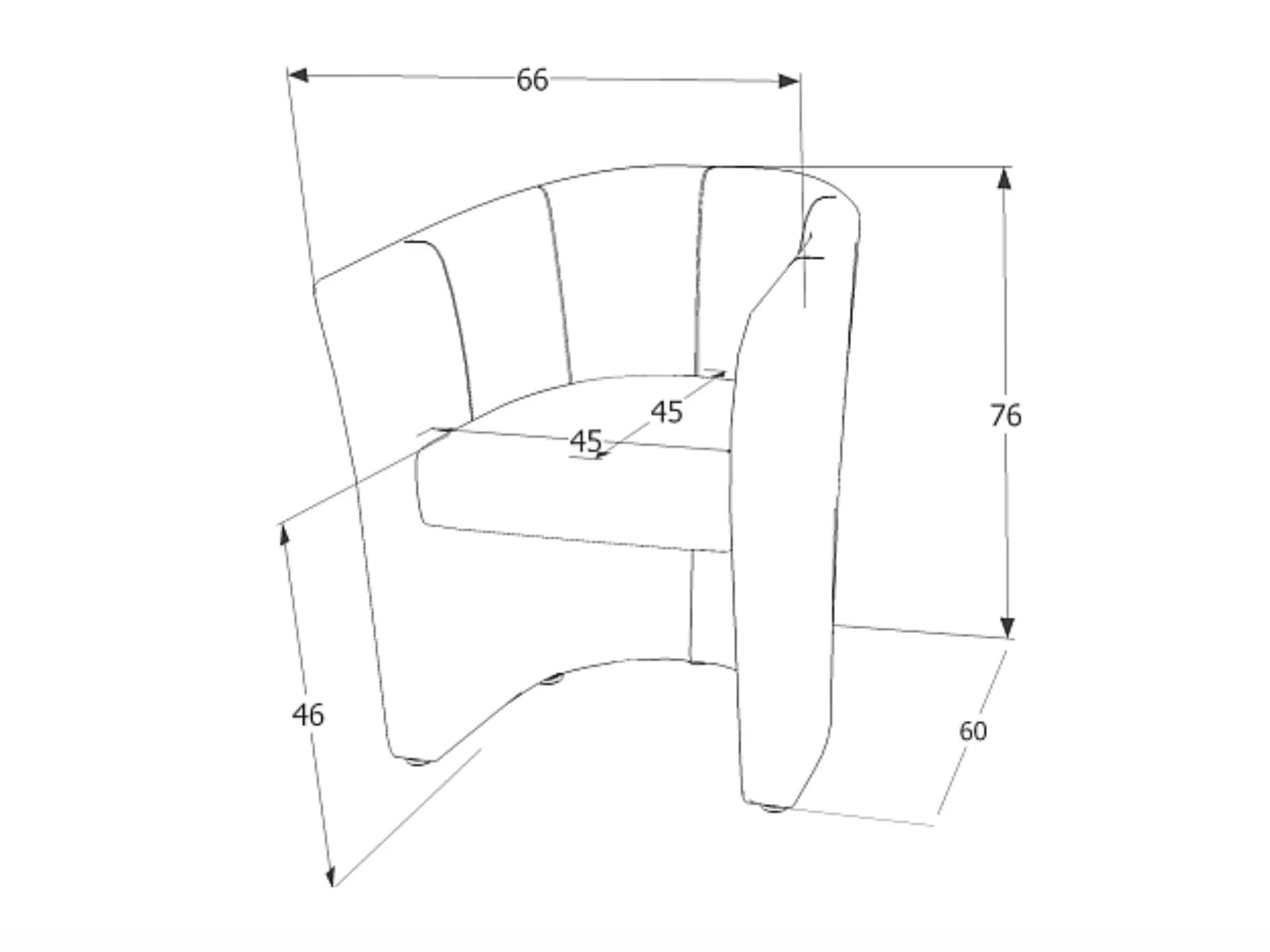 Fauteuil Detroit 924 (Geel)
