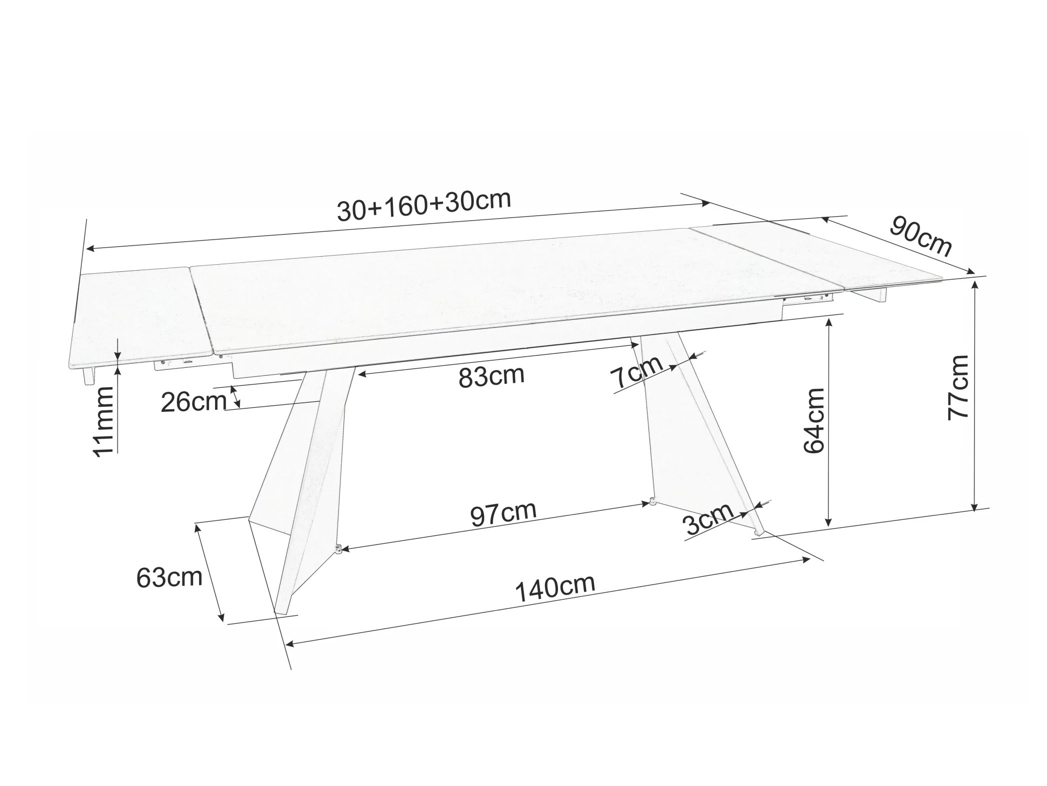 Tafel Detroit 925