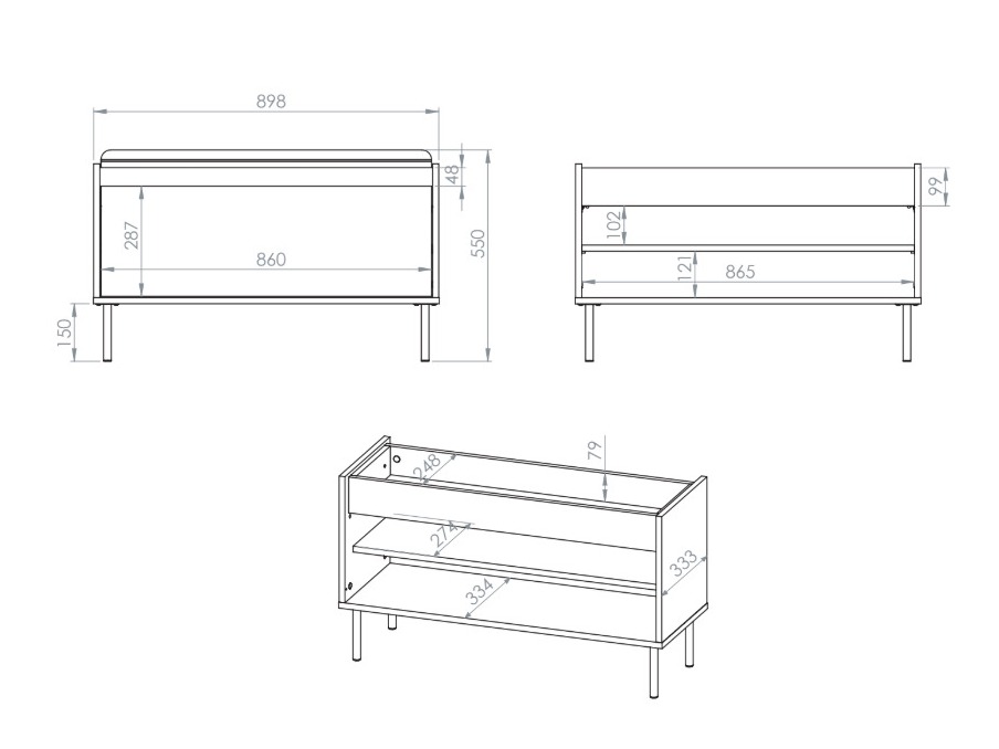 Schoenenkast Tivorlo 107