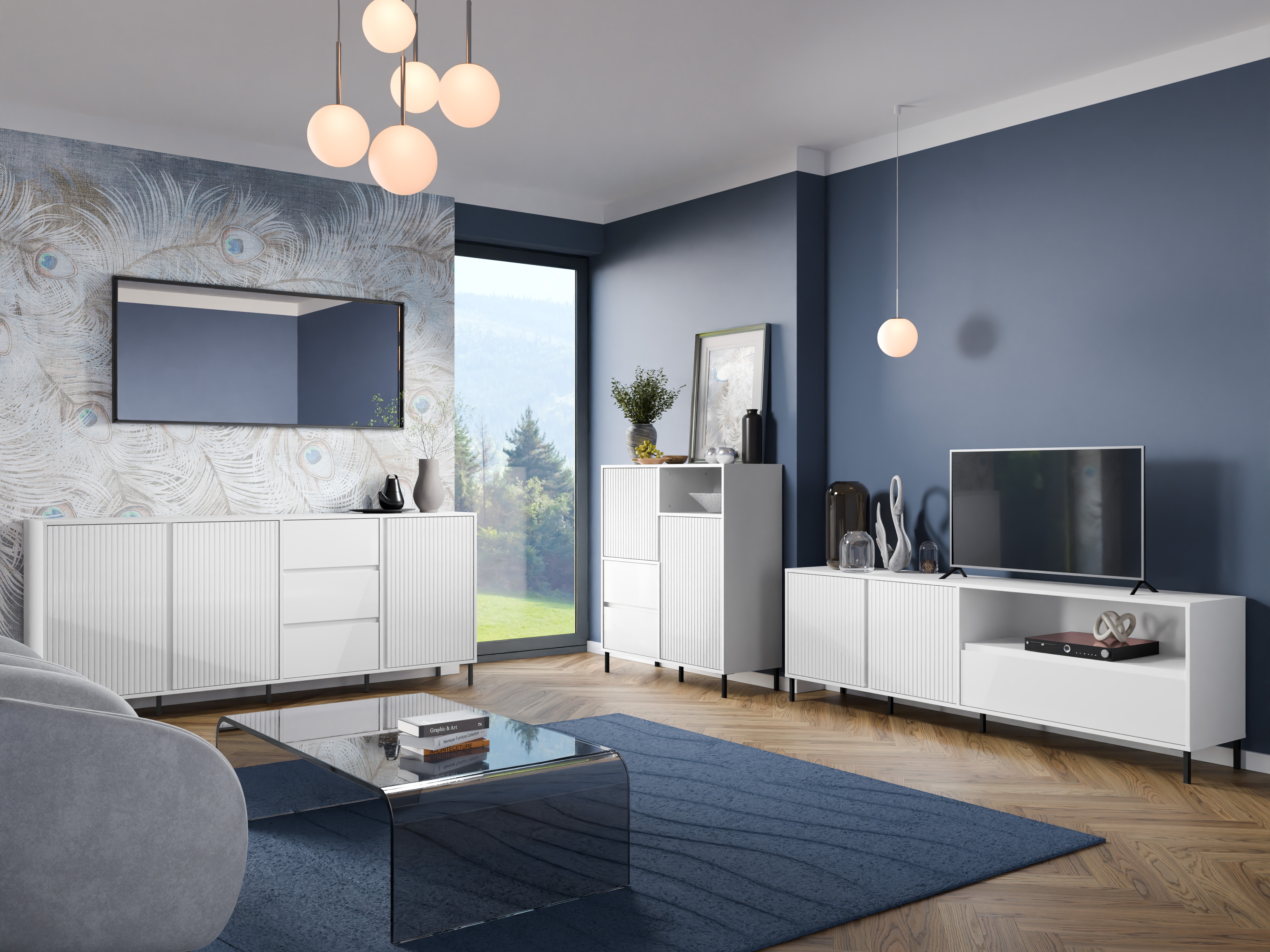 TV-meubel Ruvrevi 101 (Wit)