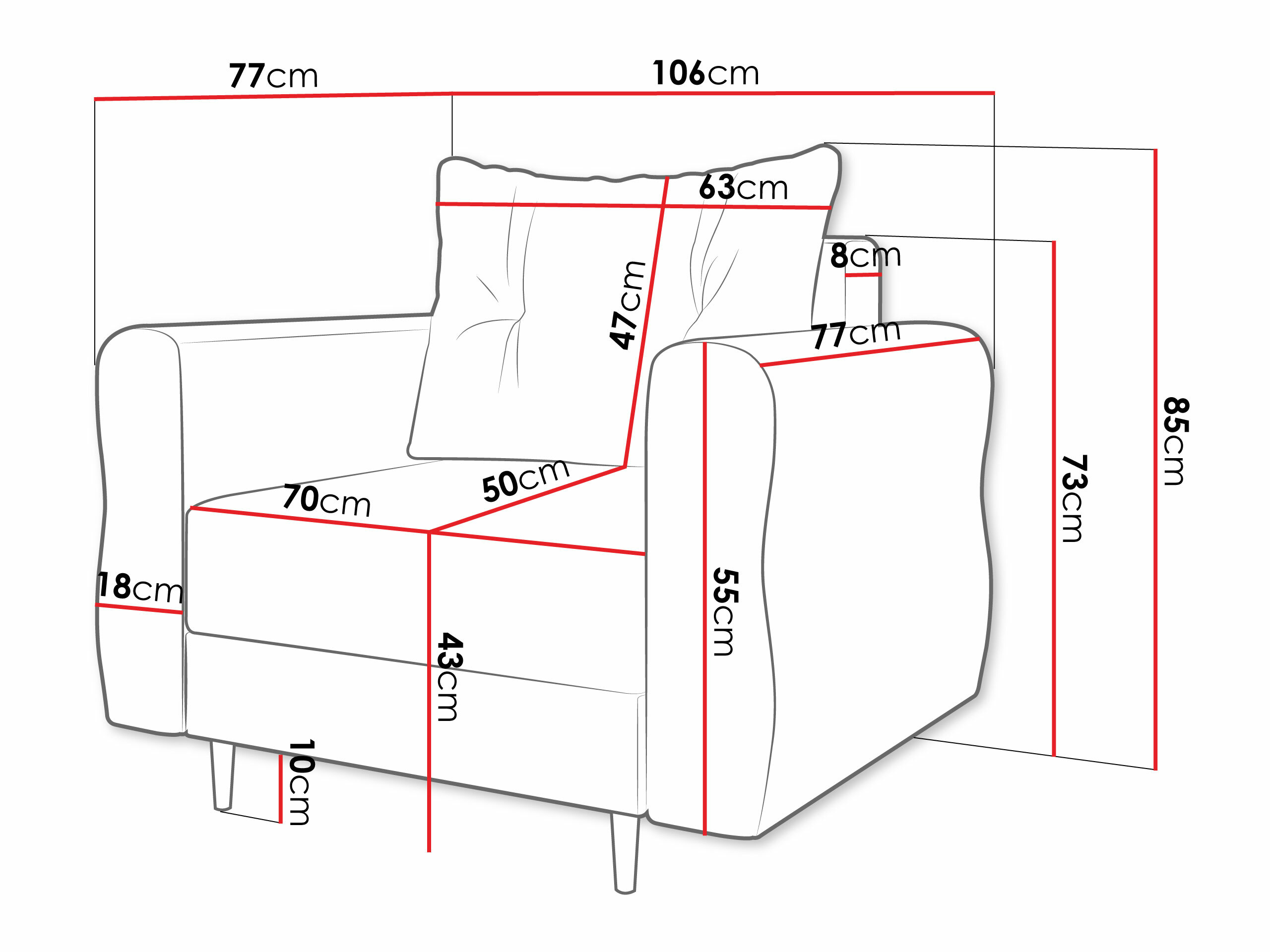 Fauteuil Veldala 104 (Manila 18)