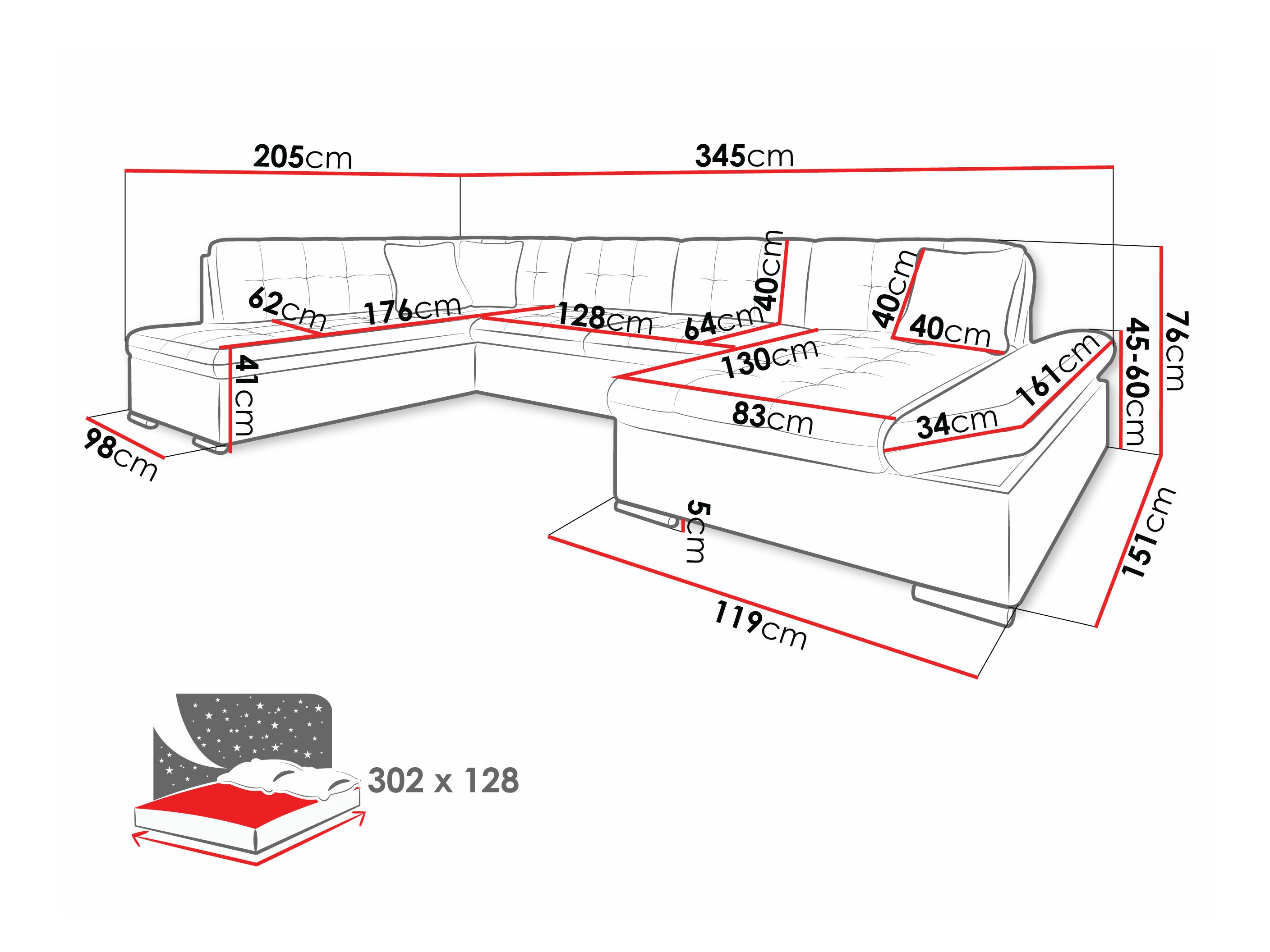 Hoekbank Comfivo 149 (Lux 06 + Lux 05)