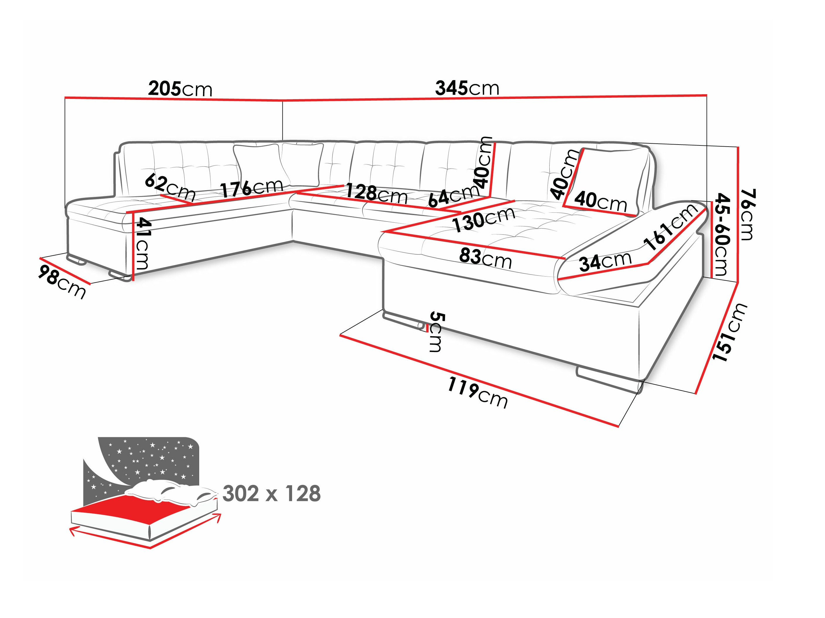Hoekbank Comfivo 149 (Manila 16 + Manila 18)