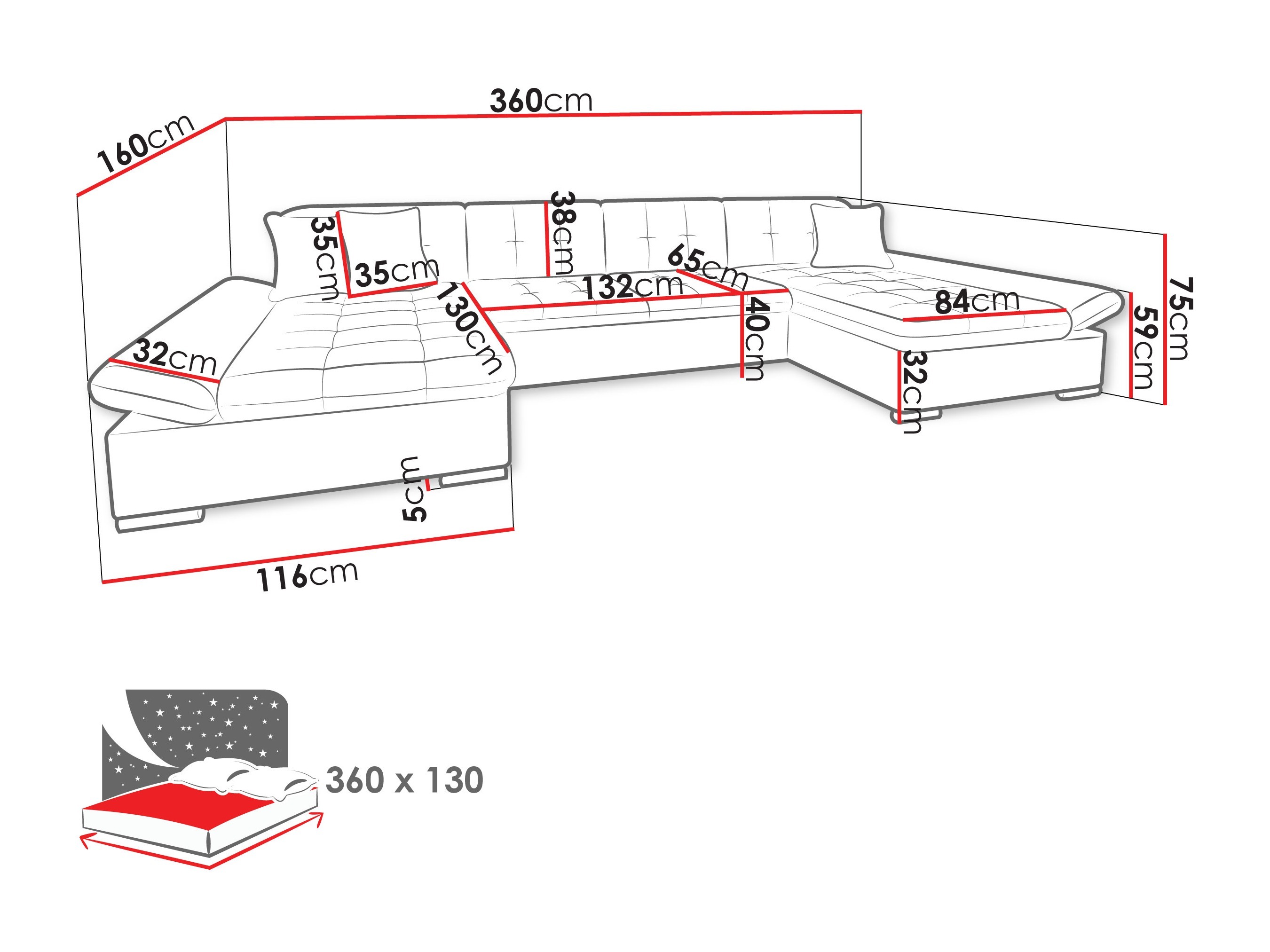 Hoekbank Comfivo 168 (Lux 03)