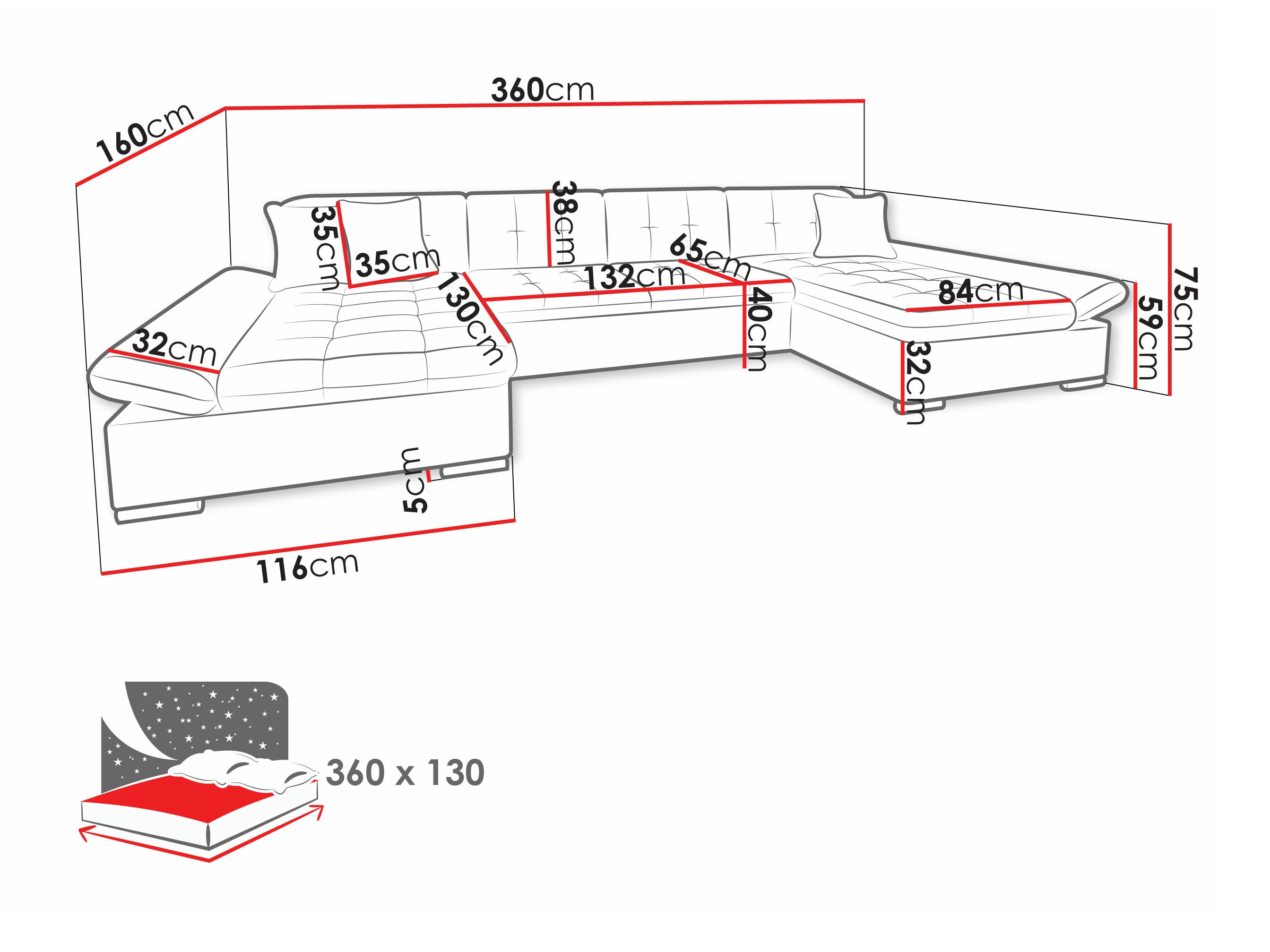 Hoekbank Comfivo 168 (Soft 011 + Lux 05 + Lux 06)