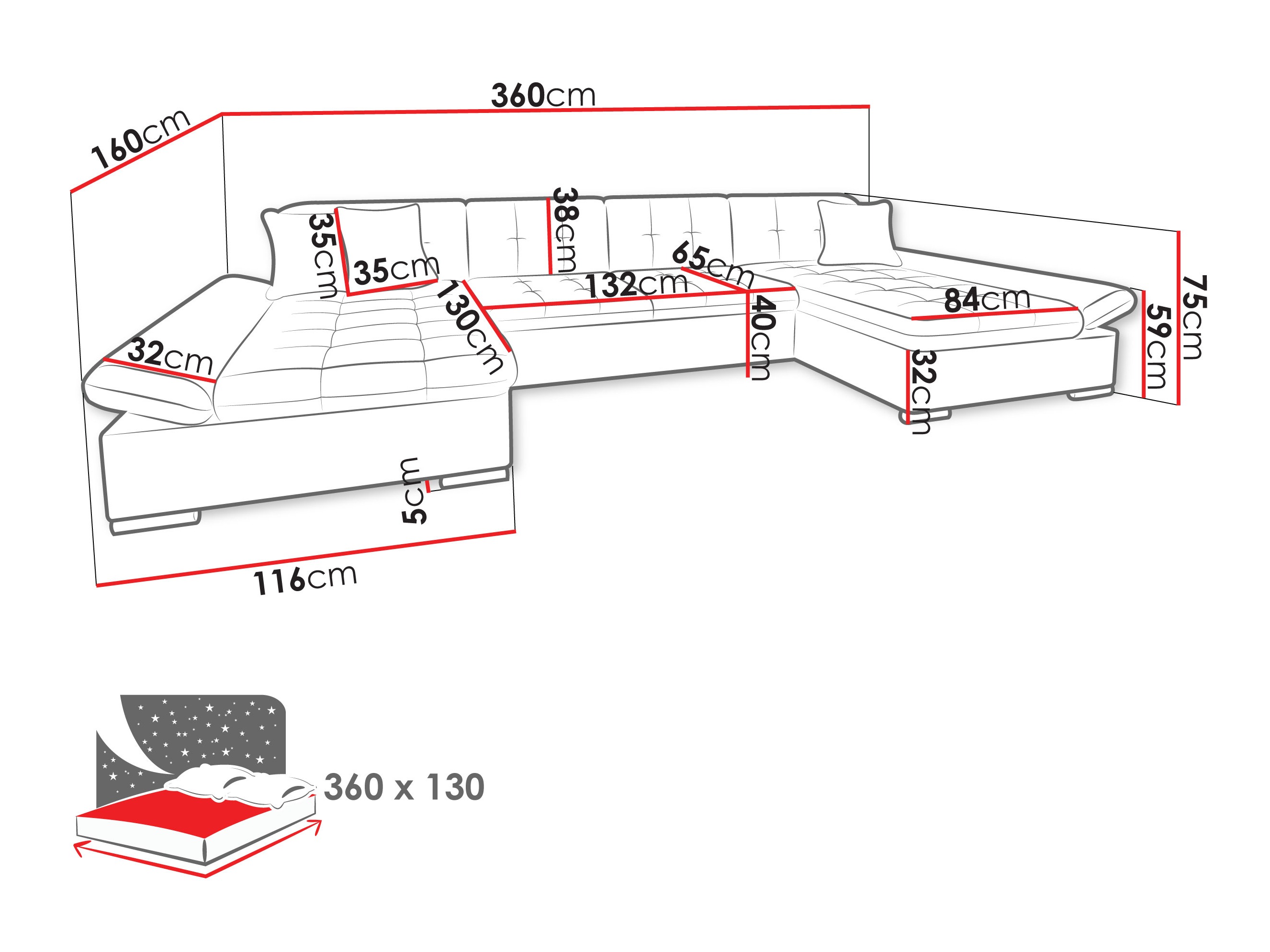Hoekbank Comfivo 240 (Manza 83)