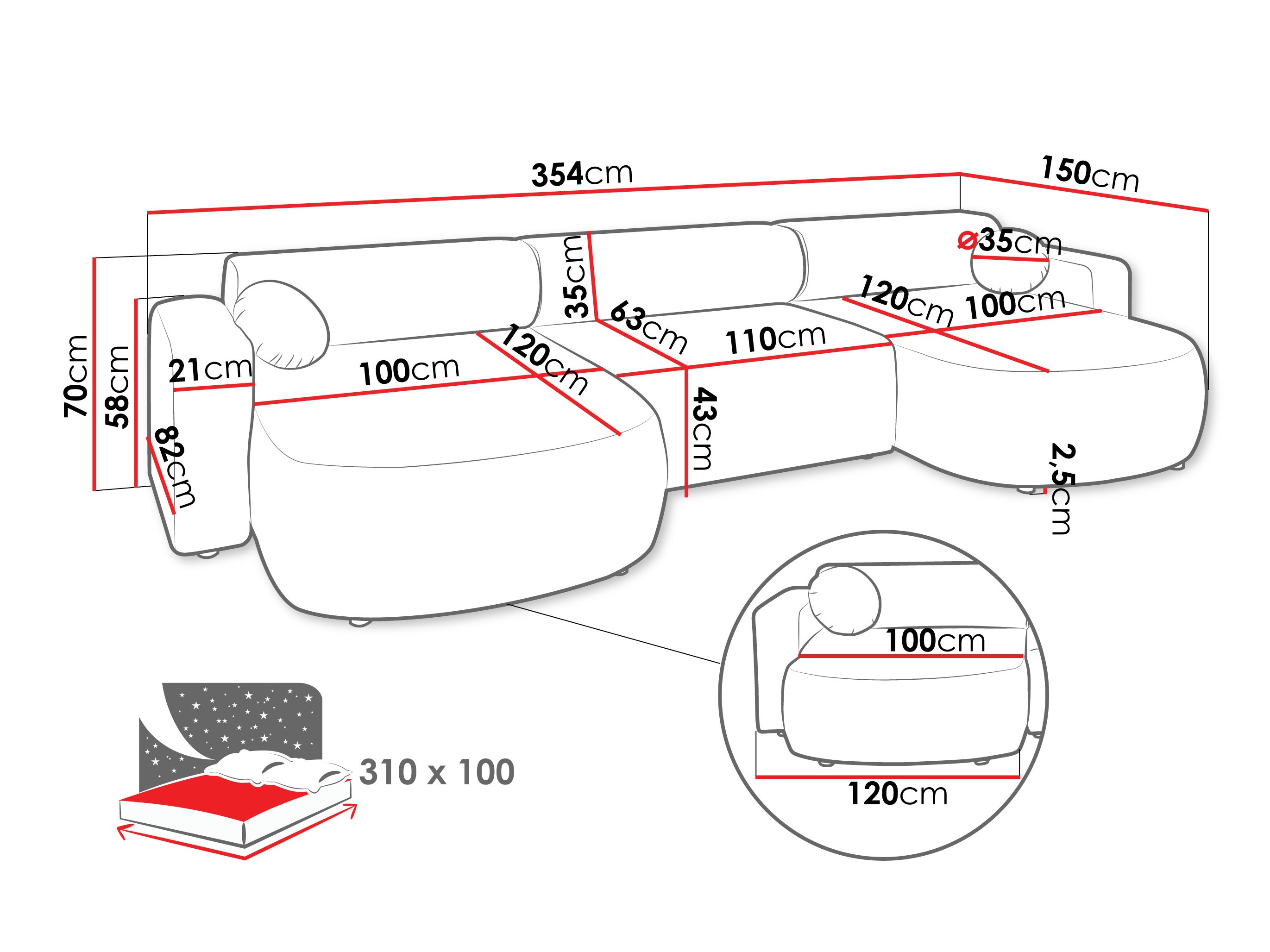 Hoekbank Comfivo 480 (Velo 621)