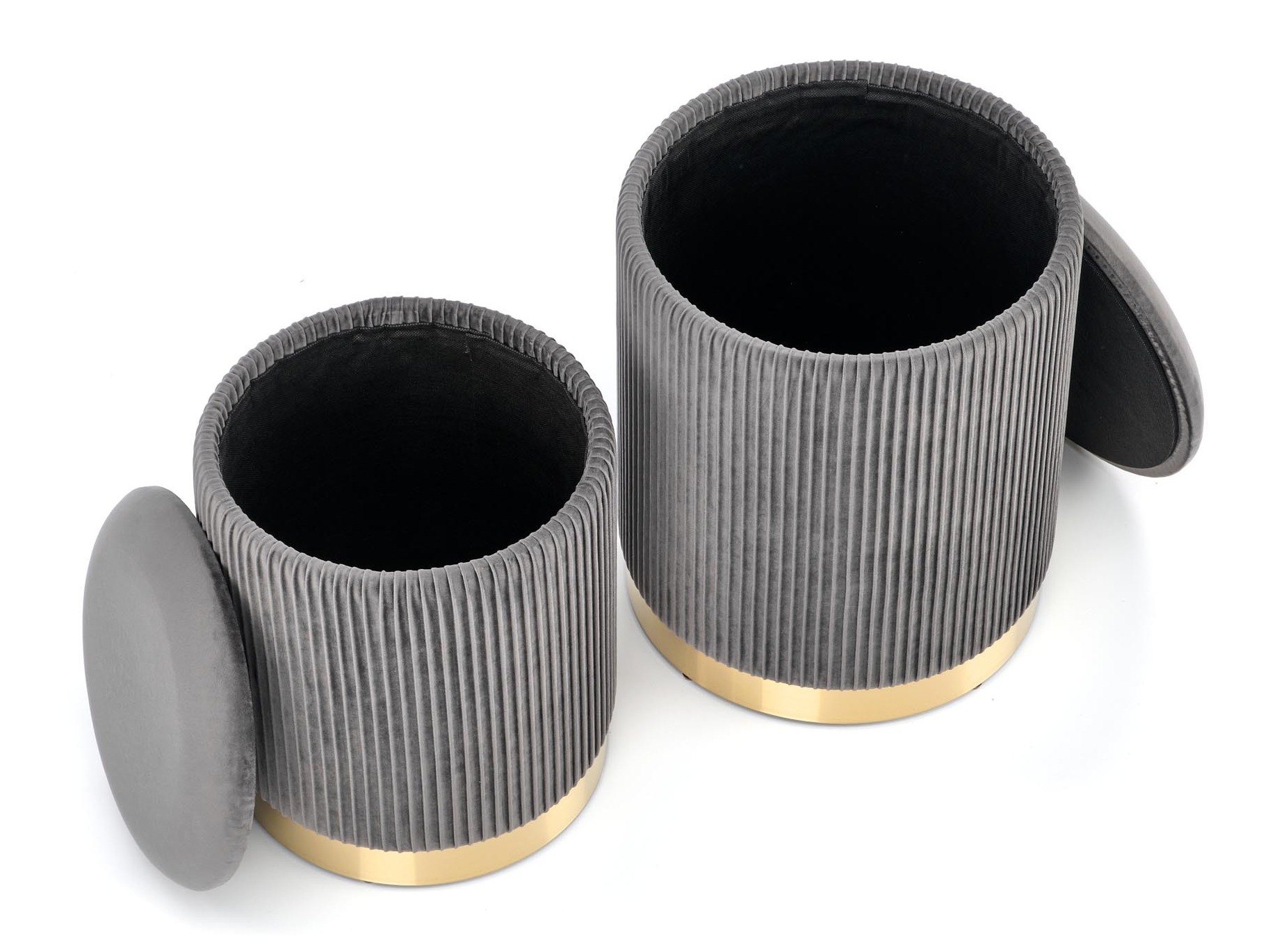 Set poefs Houston 1153 (Grijs)