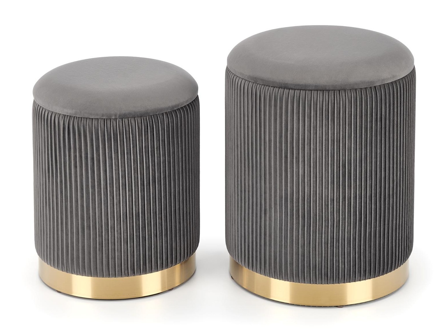 Set poefs Houston 1153 (Grijs)