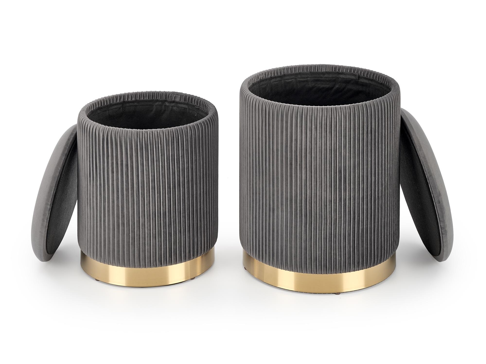 Set poefs Houston 1153 (Grijs)