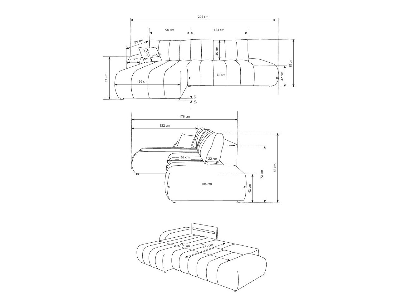 Hoekbank Kingston 152 (Lambi 01)