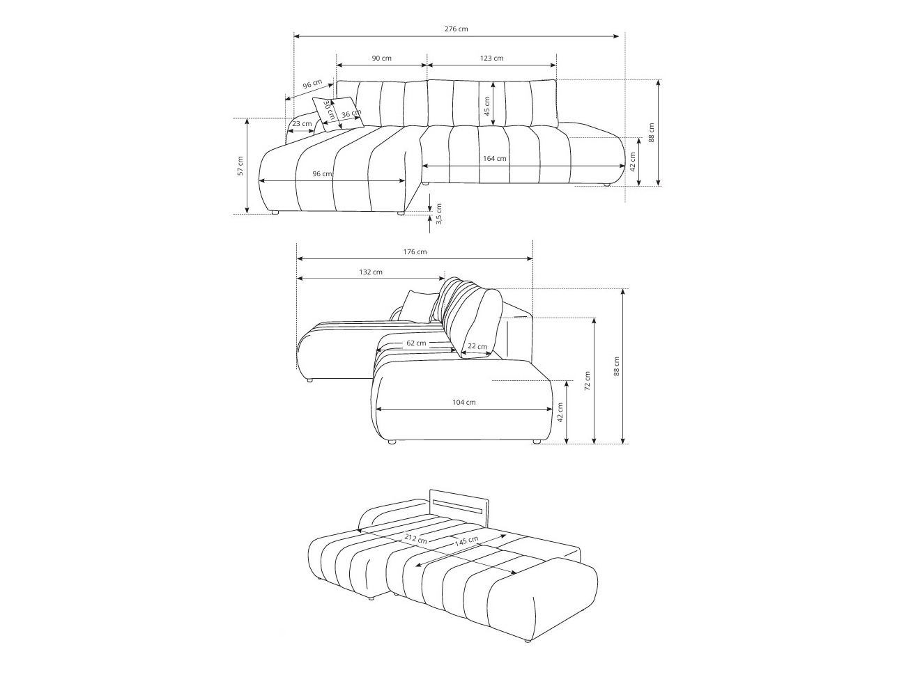 Hoekbank Kingston 152 (Lambi 12)