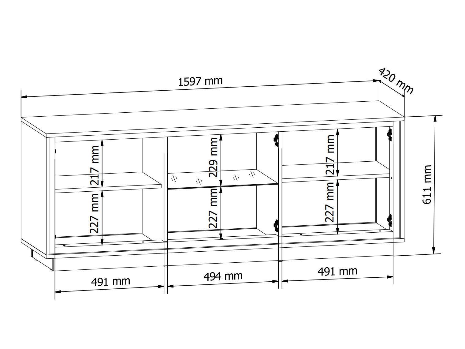 TV-meubel Velciru 103