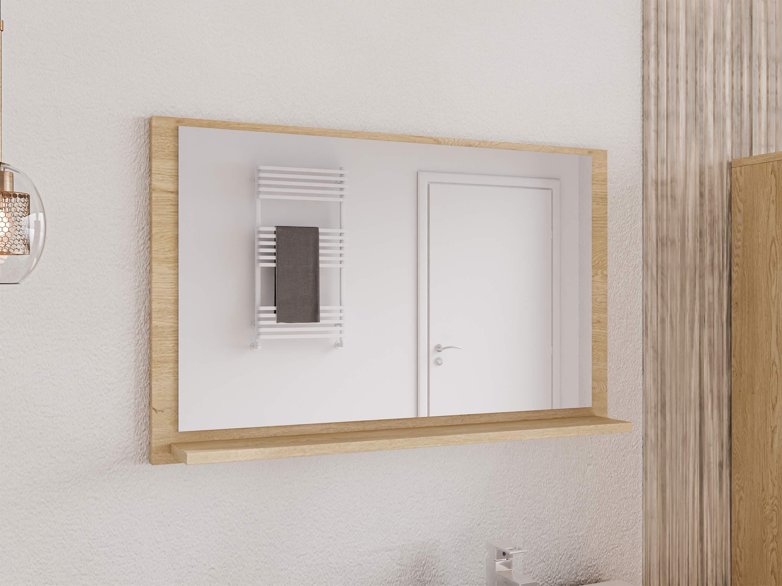 Badkamer spiegel Providence 195 (Eiken)