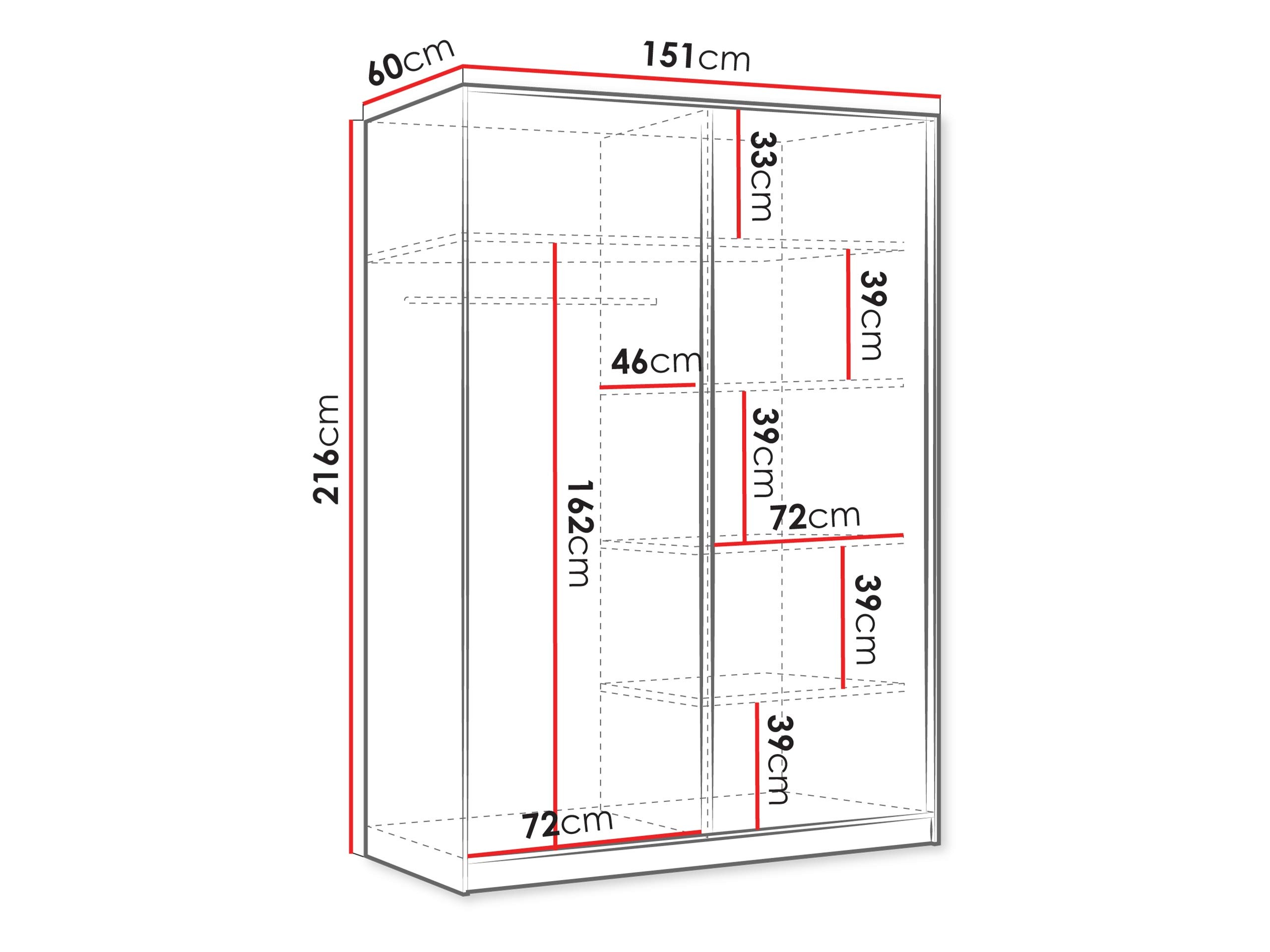 Kledingkast Comfivo Larmire 124 (Beige)