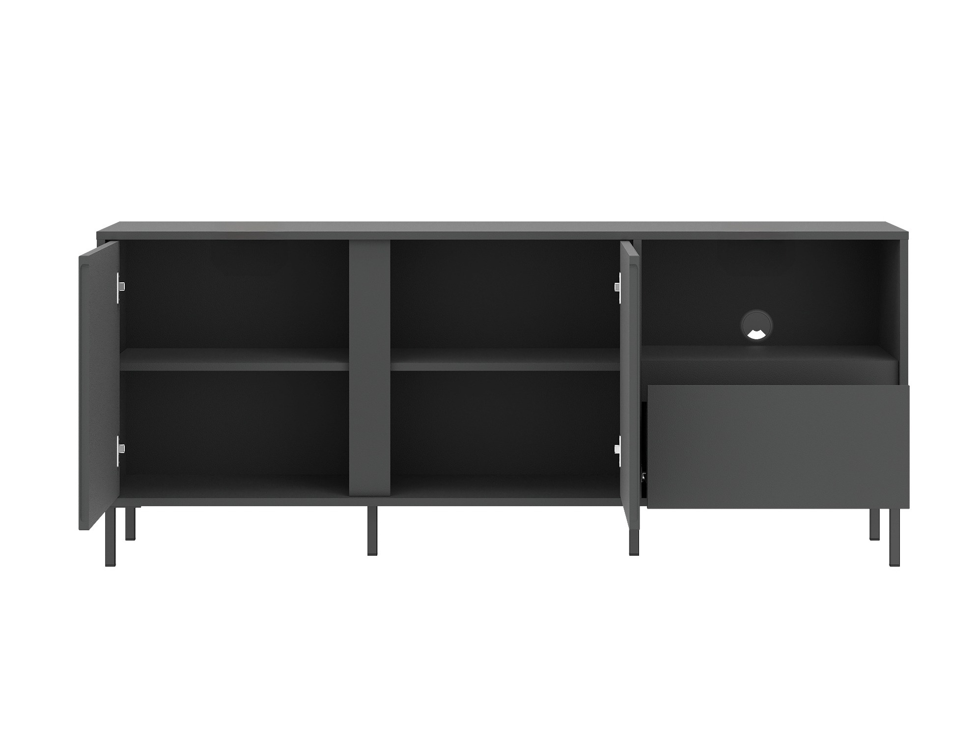 TV-meubel Ruvrevi 100 (Antraciet)