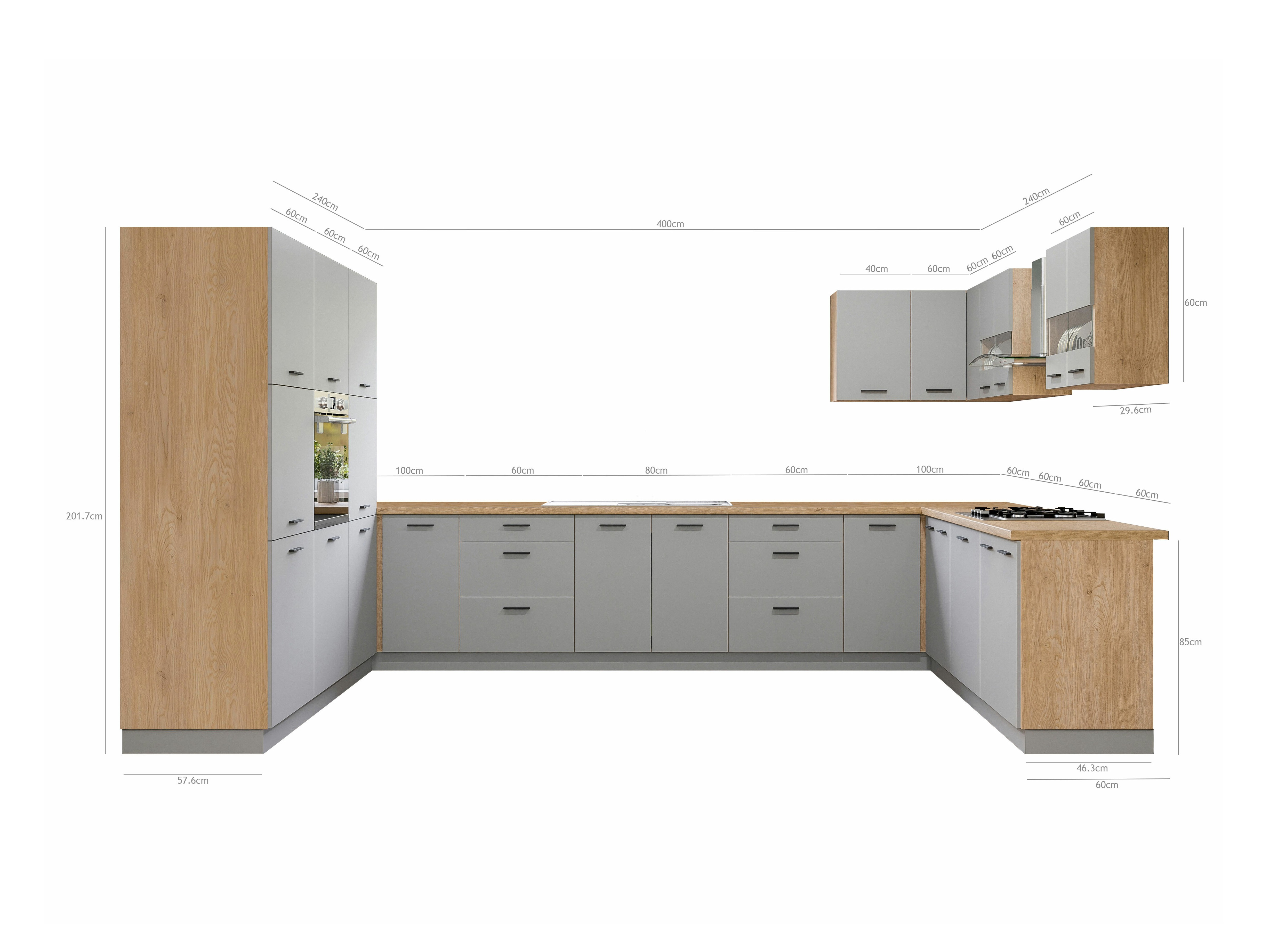 Modulaire keukenset Ati Grey 132