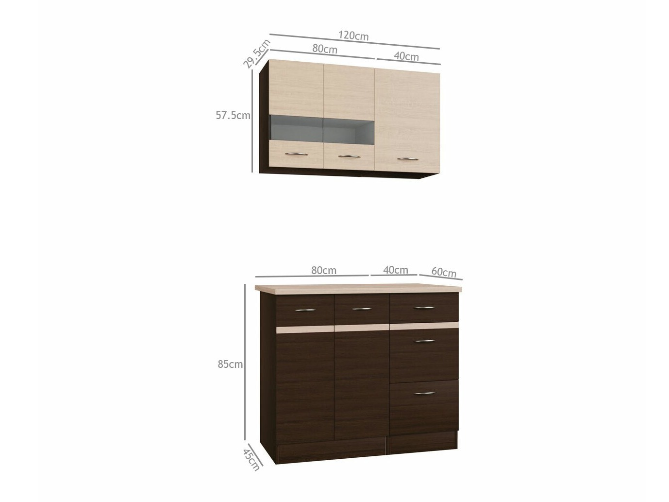 Modulaire keukenset Eli Dark 118