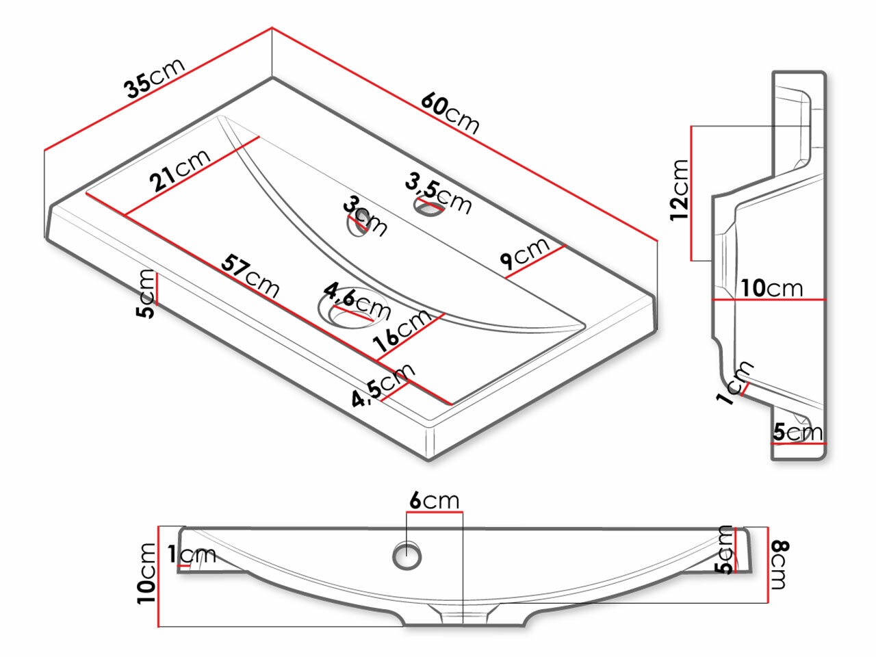 Badkamerset Sarasota 123 (Kasjmier)