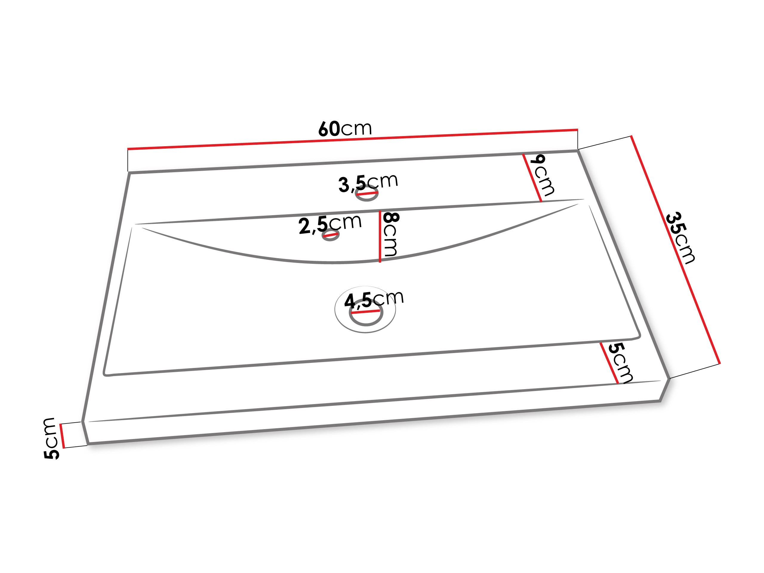 Badkamerset Sarasota 173 (Wotan eik)
