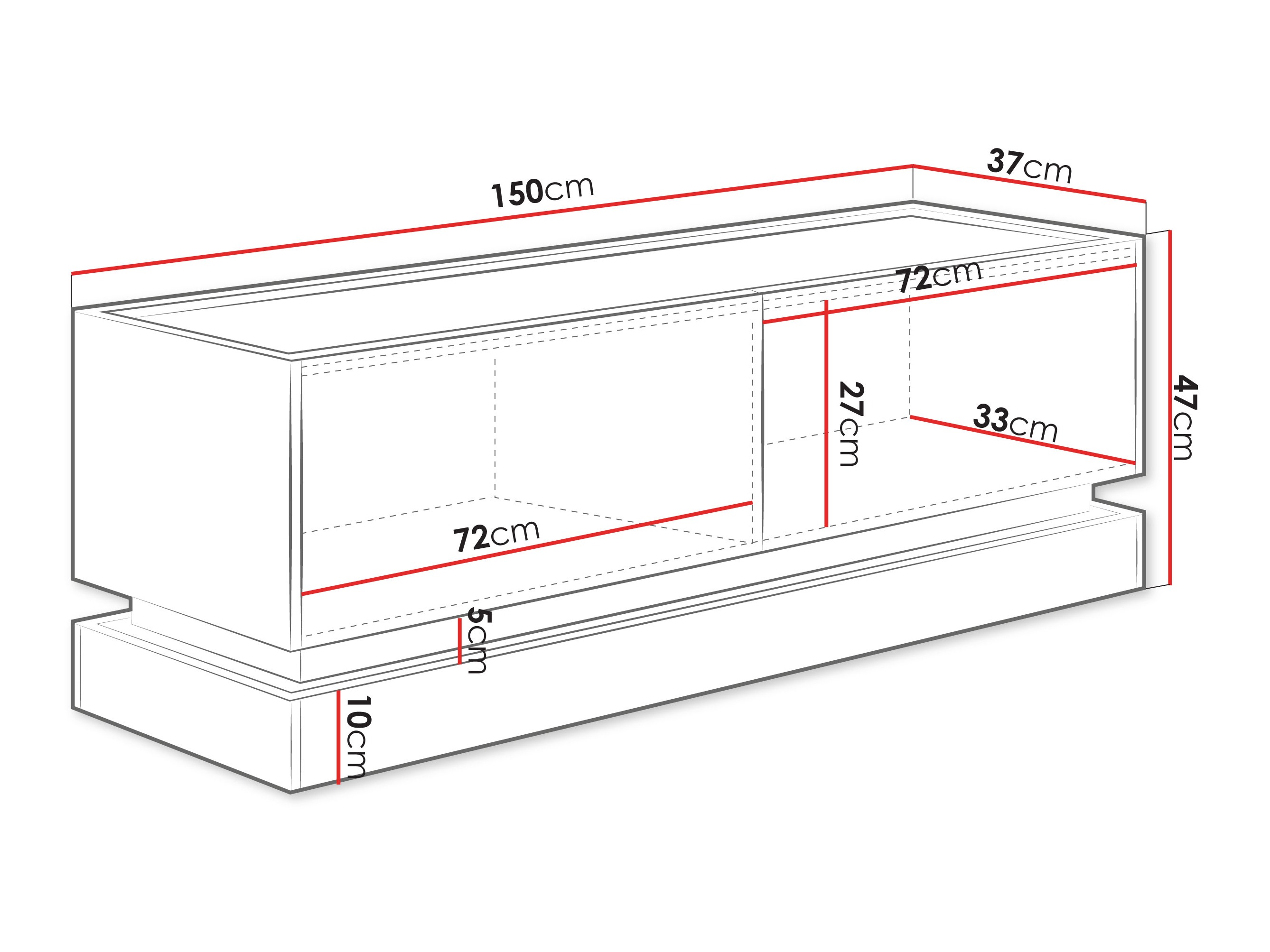TV-meubel Comfivo Dalvenu 105 (Lichtbruin + Eiken)