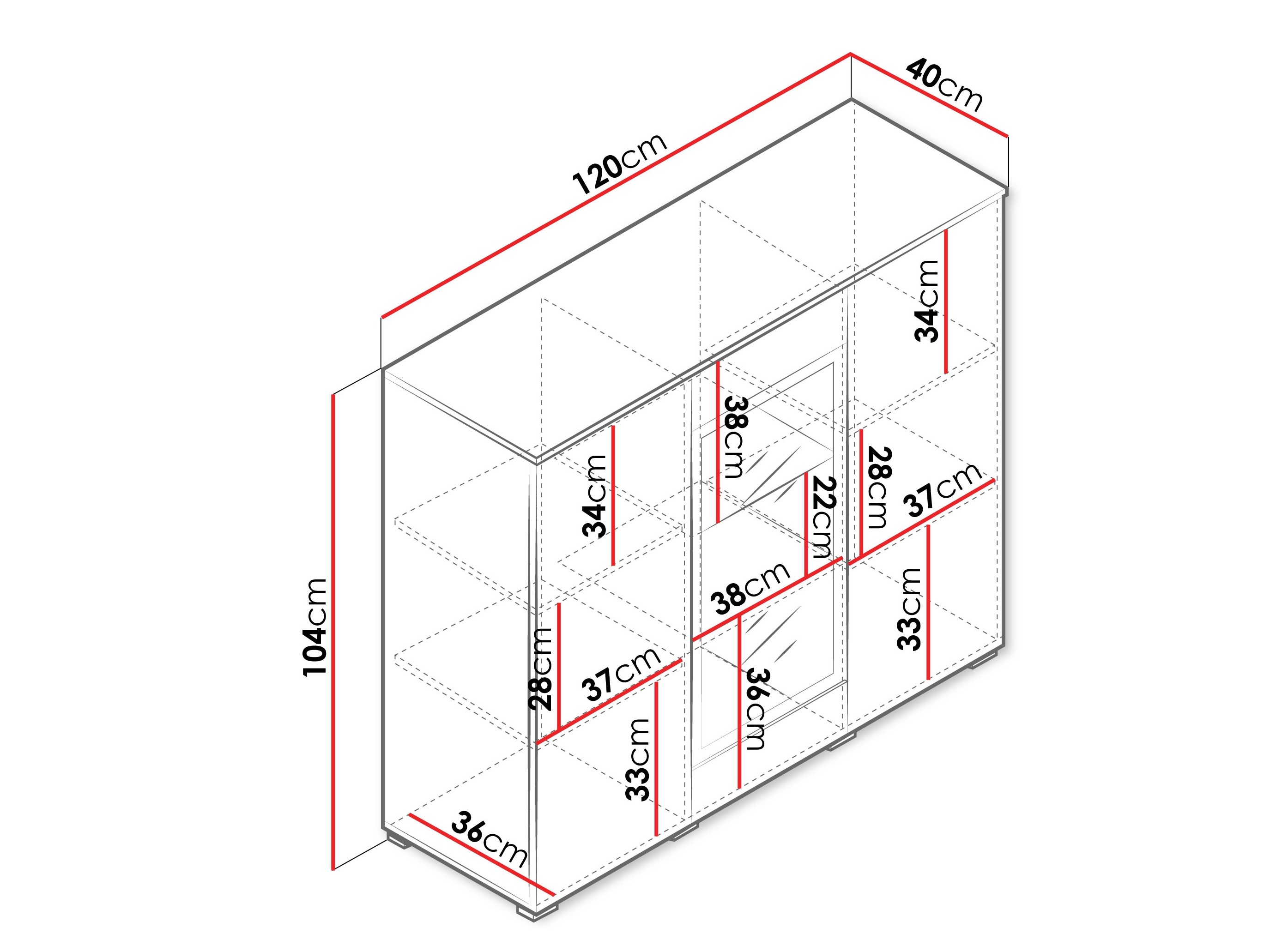 Dressoir Sarasota 186 (Kasjmier)