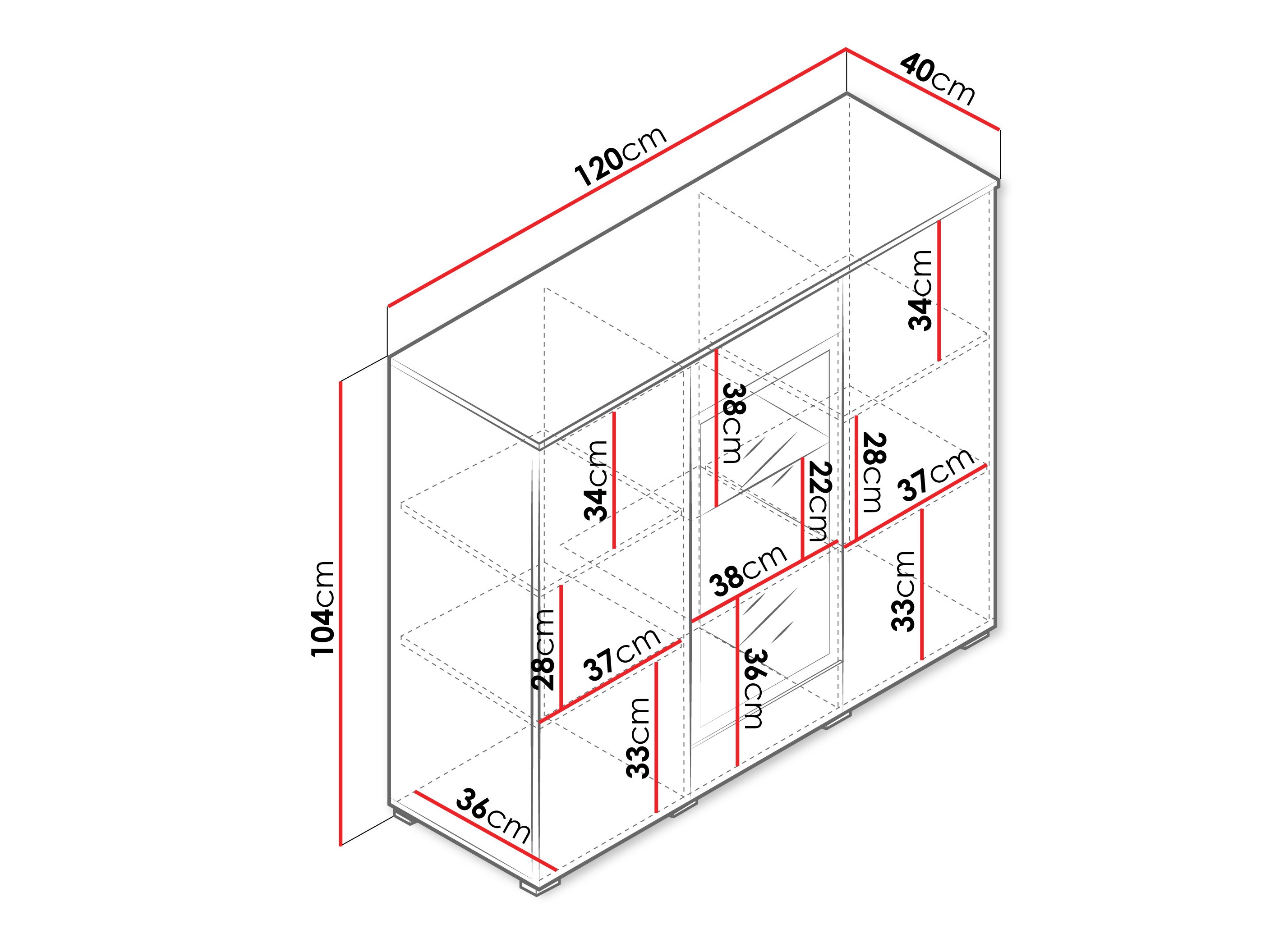 Dressoir Sarasota 186 (Kasjmier)