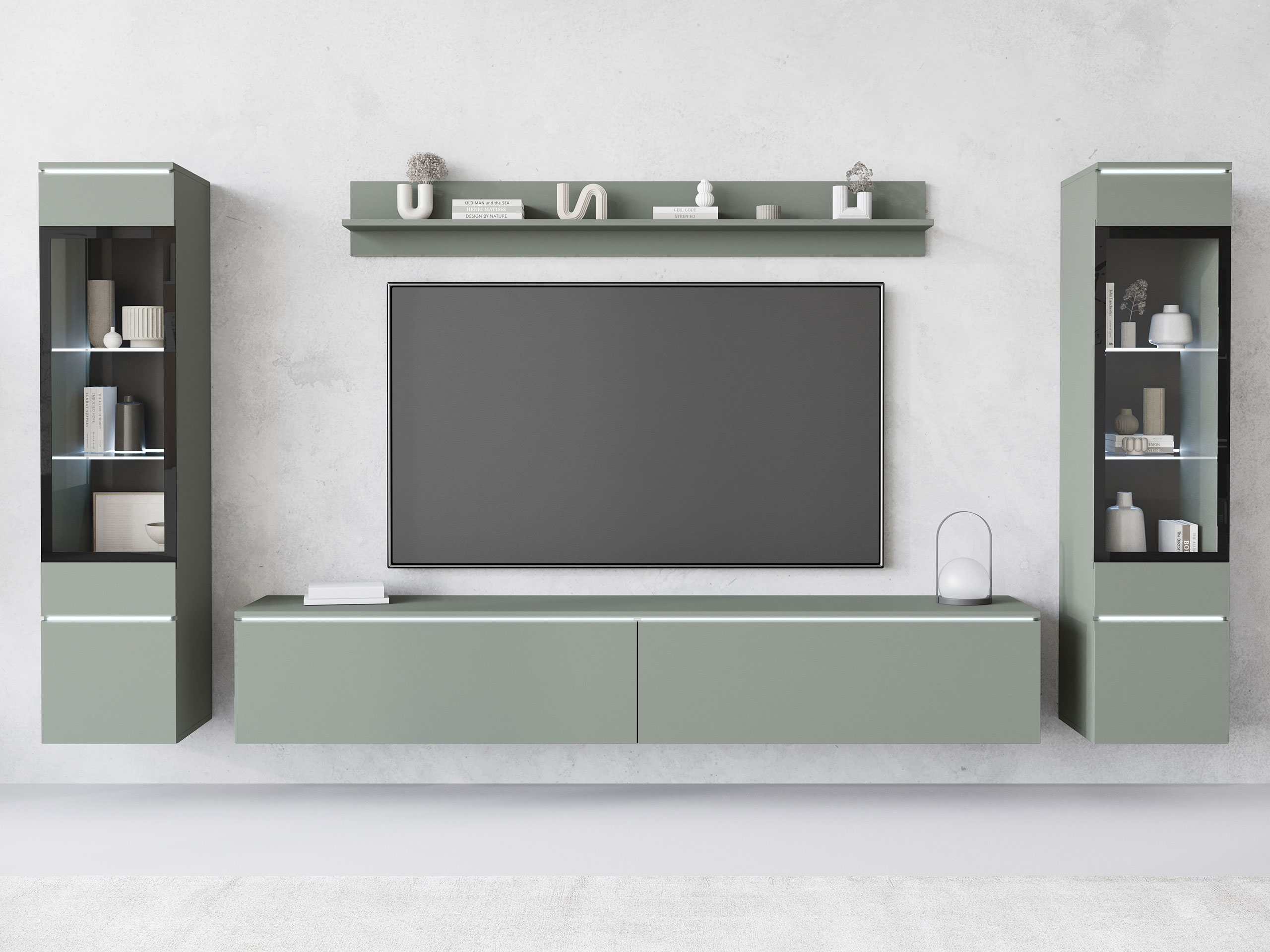 Woonkamerset Sarasota 126 (Stoffig groen)