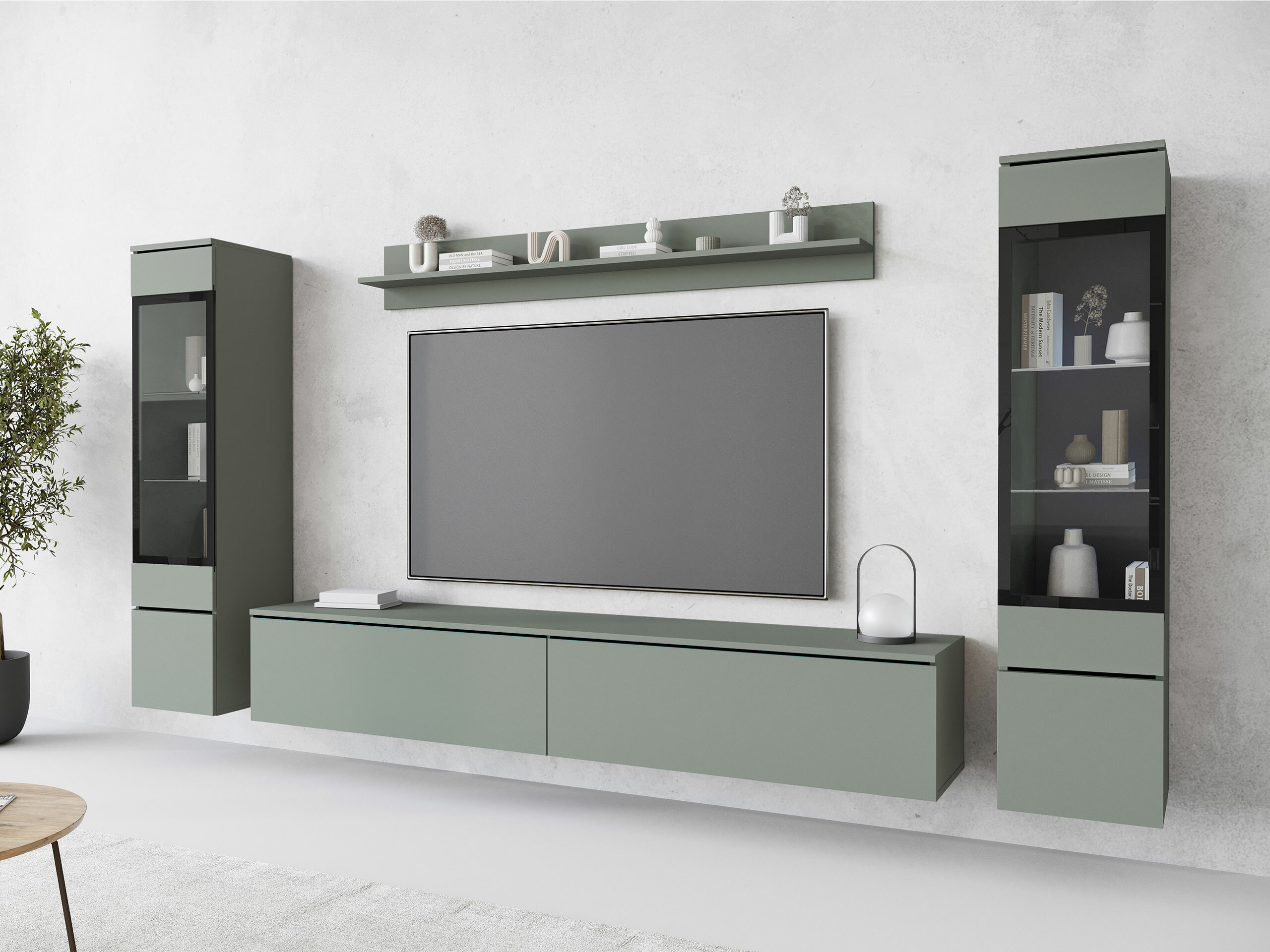 Woonkamerset Sarasota 126 (Stoffig groen)