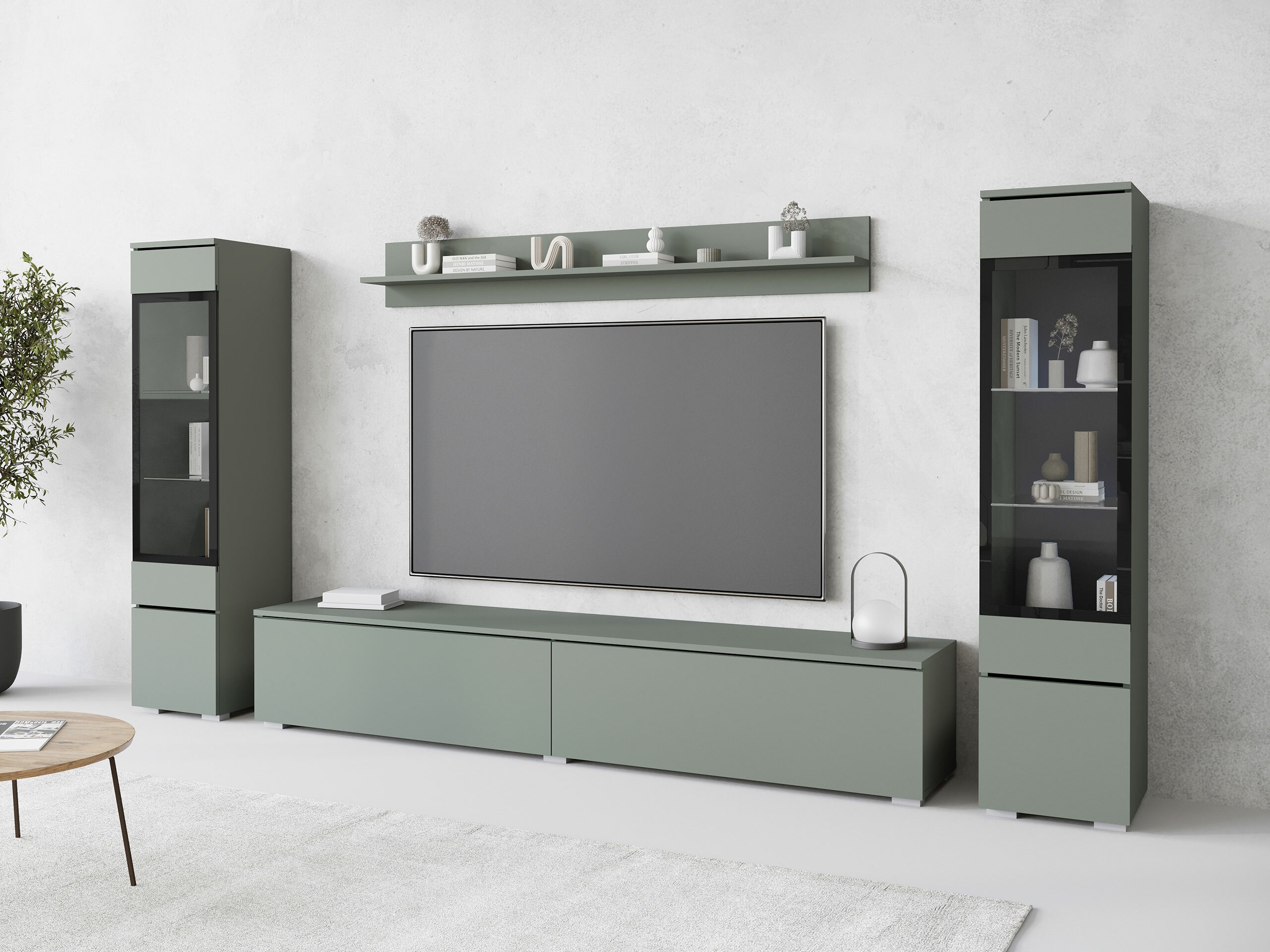 Woonkamerset Sarasota 126 (Stoffig groen)