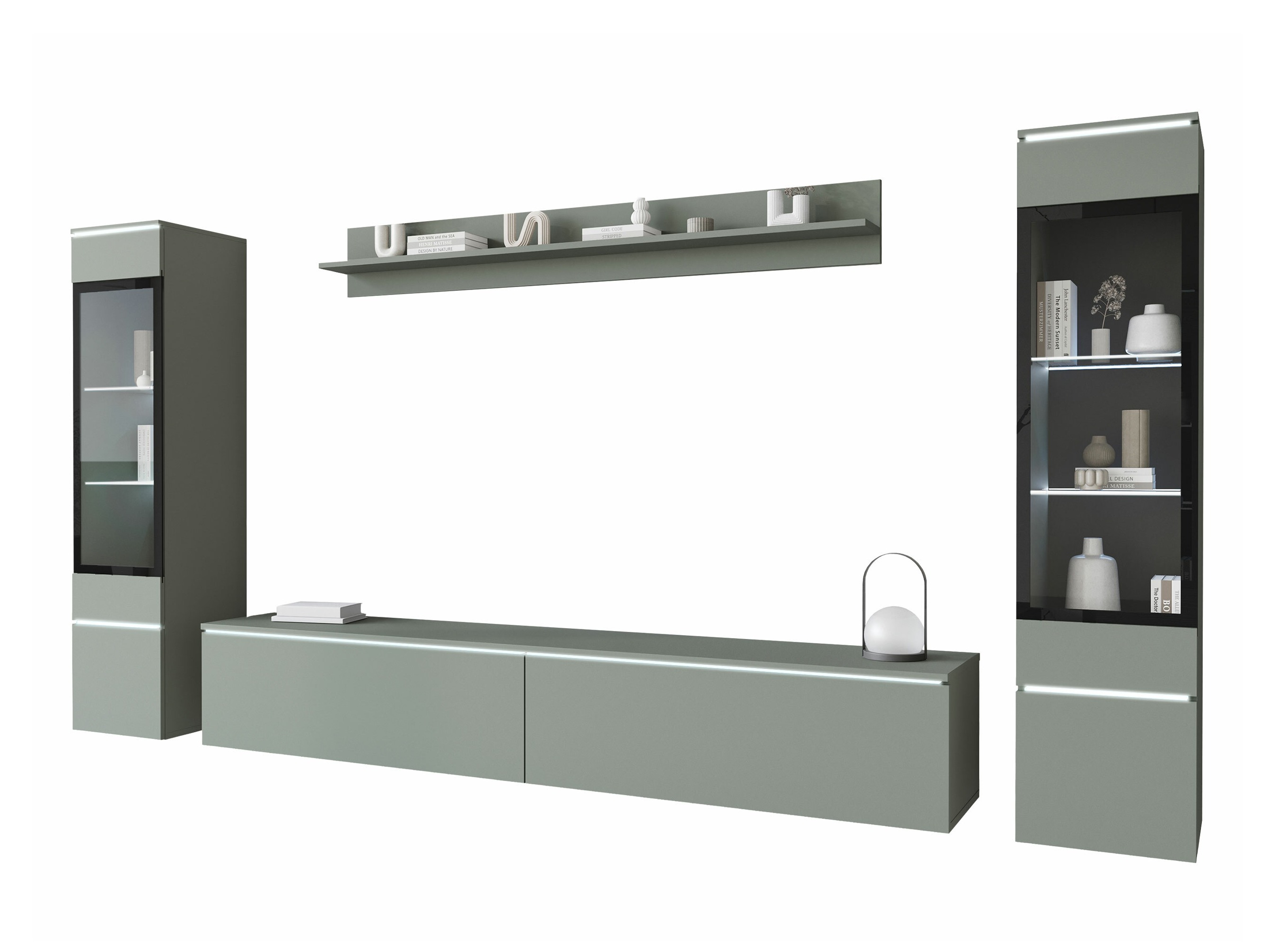 Woonkamerset Sarasota 126 (Stoffig groen)