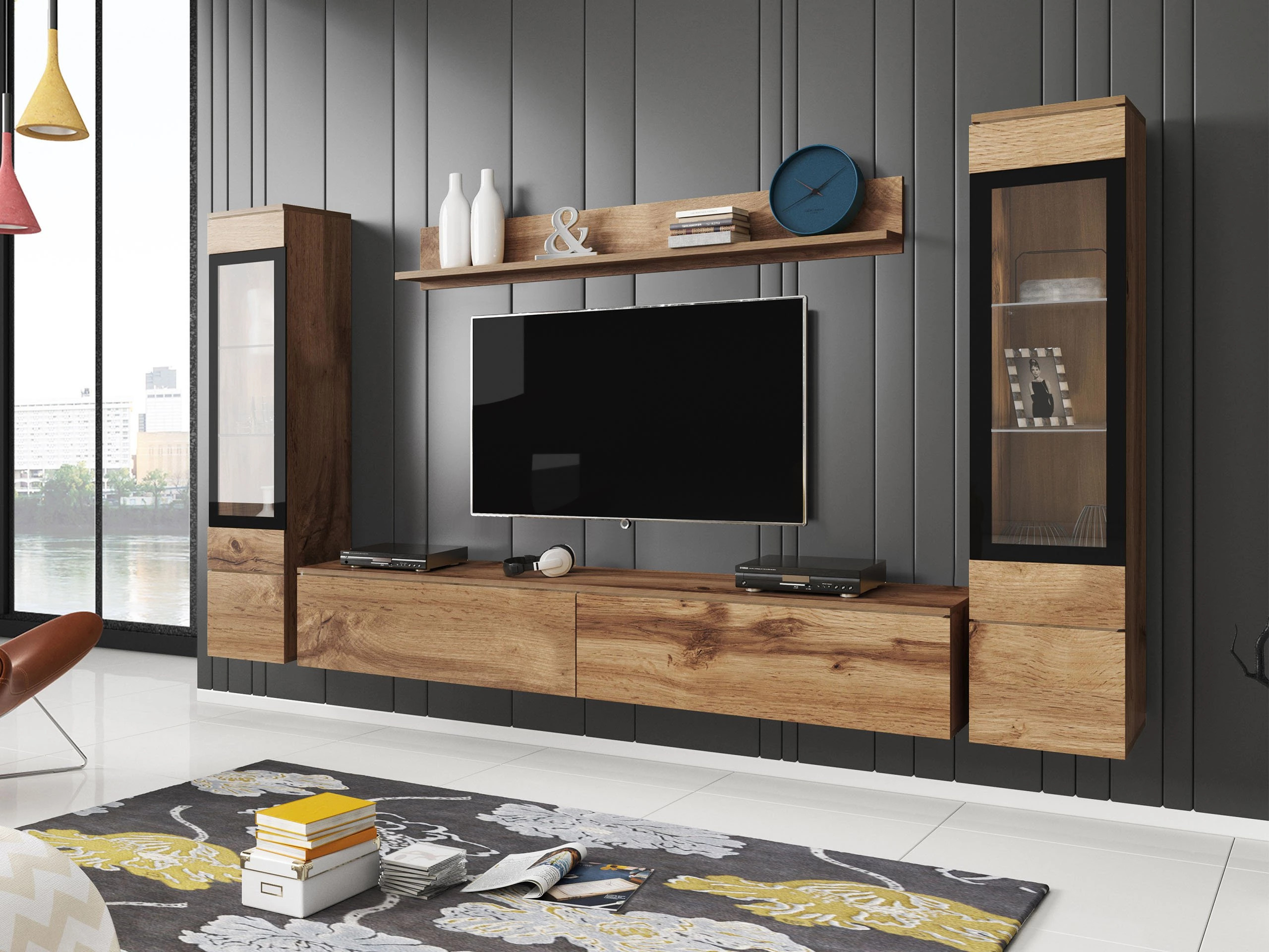 Woonkamerset Sarasota 126 (Wotan eik)